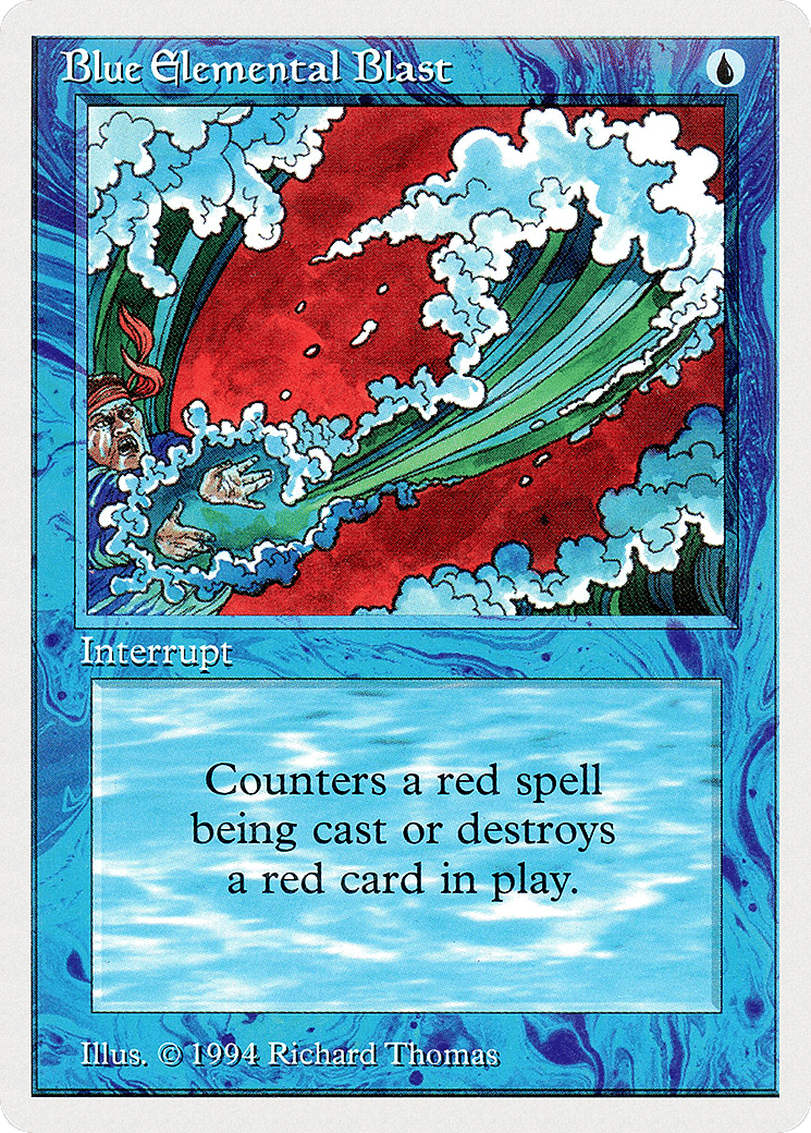 Blue Elemental Blast — Summer Magic / Edgar — Magic: The Gathering