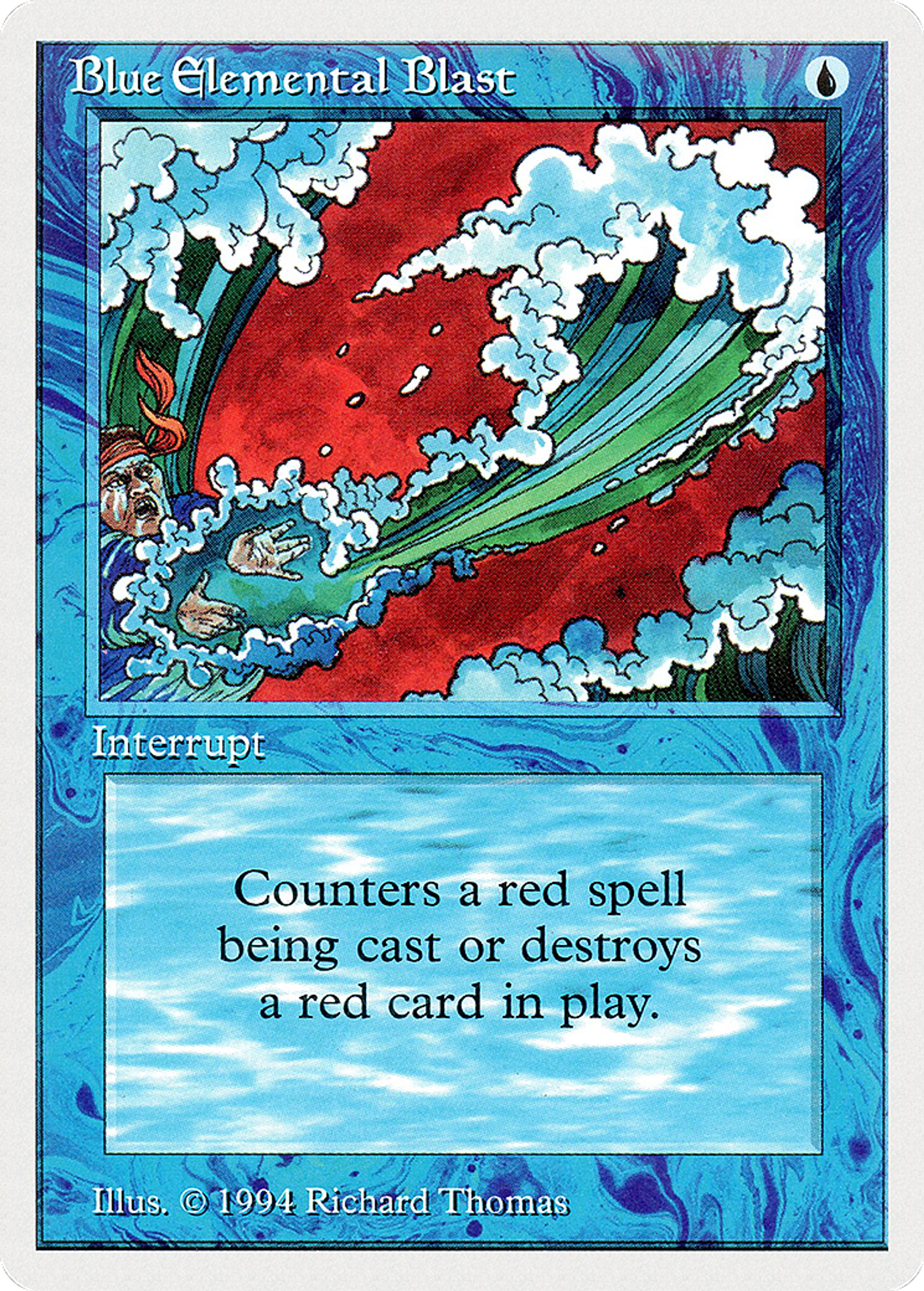 Blue Elemental Blast — Summer Magic / Edgar — Magic: The Gathering