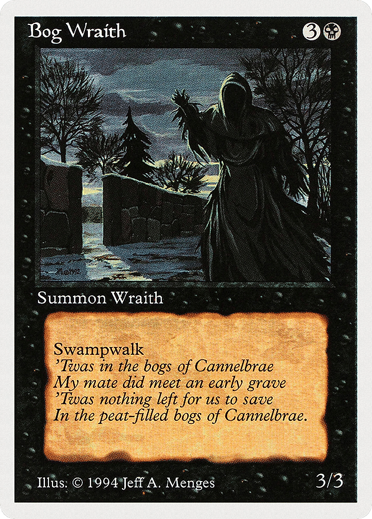 Bog Wraith — Summer Magic / Edgar — Magic: The Gathering