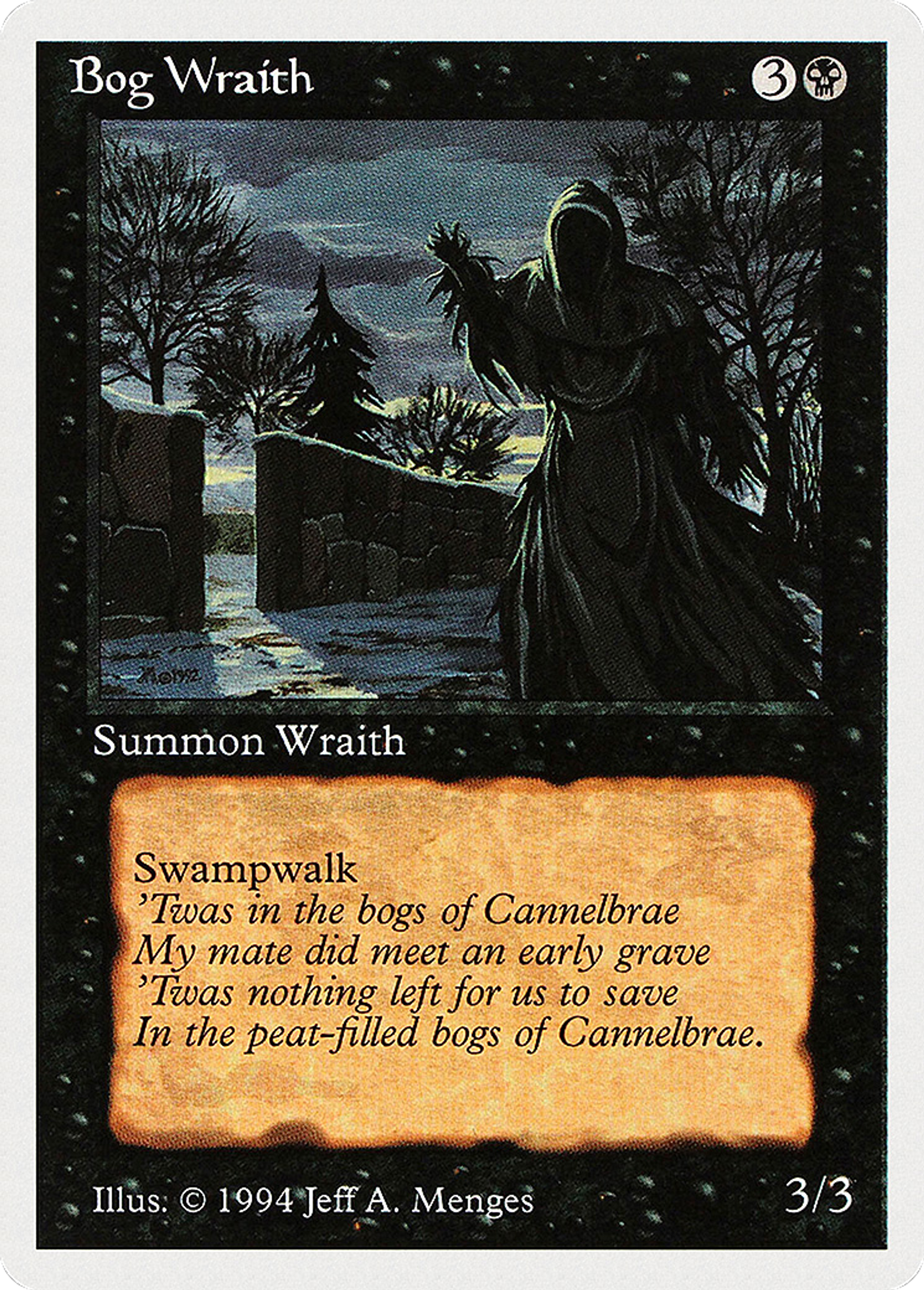 Bog Wraith — Summer Magic / Edgar — Magic: The Gathering