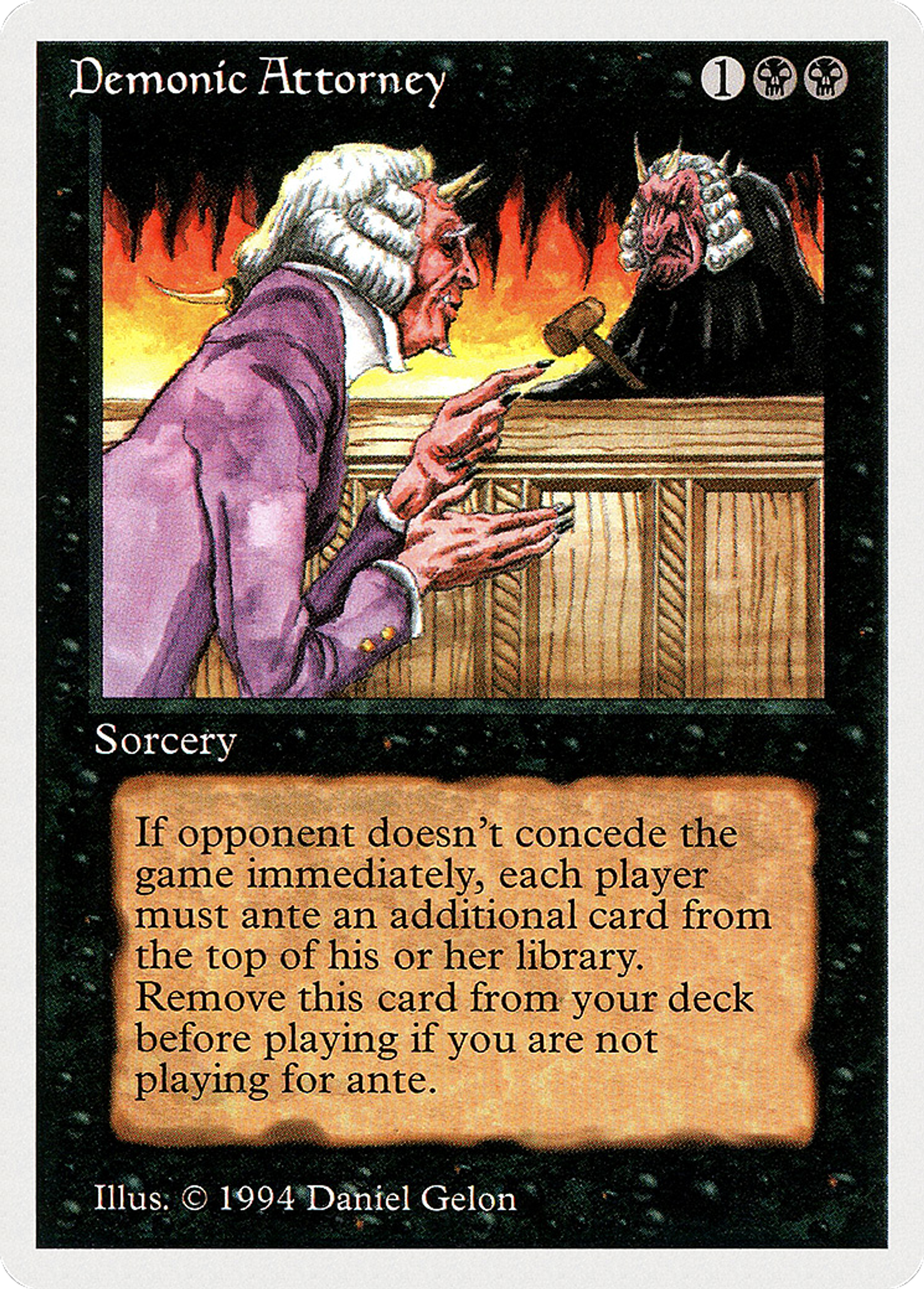 Demonic Attorney — Summer Magic / Edgar — Magic: The Gathering