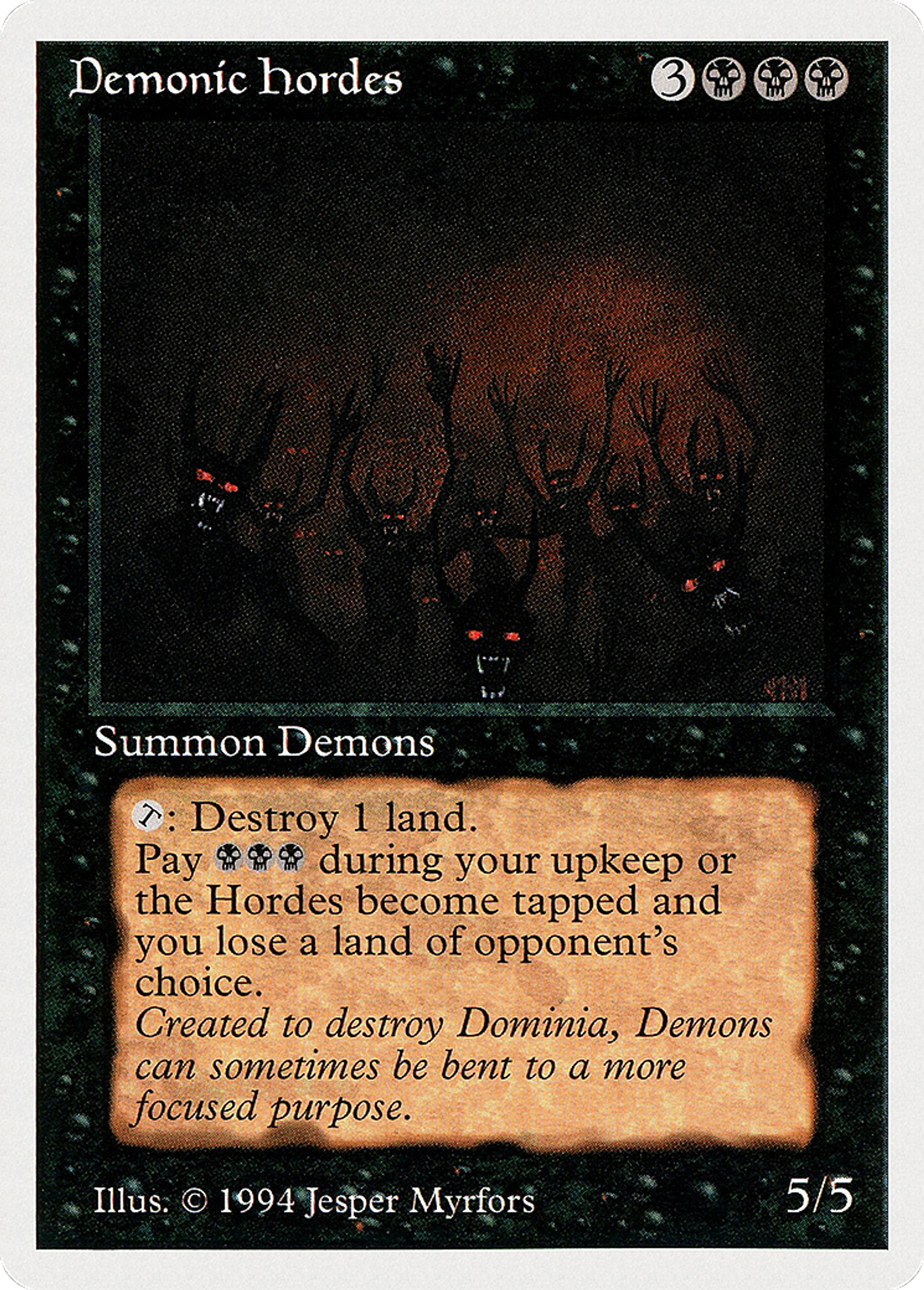 Demonic Hordes — Summer Magic / Edgar — Magic: The Gathering