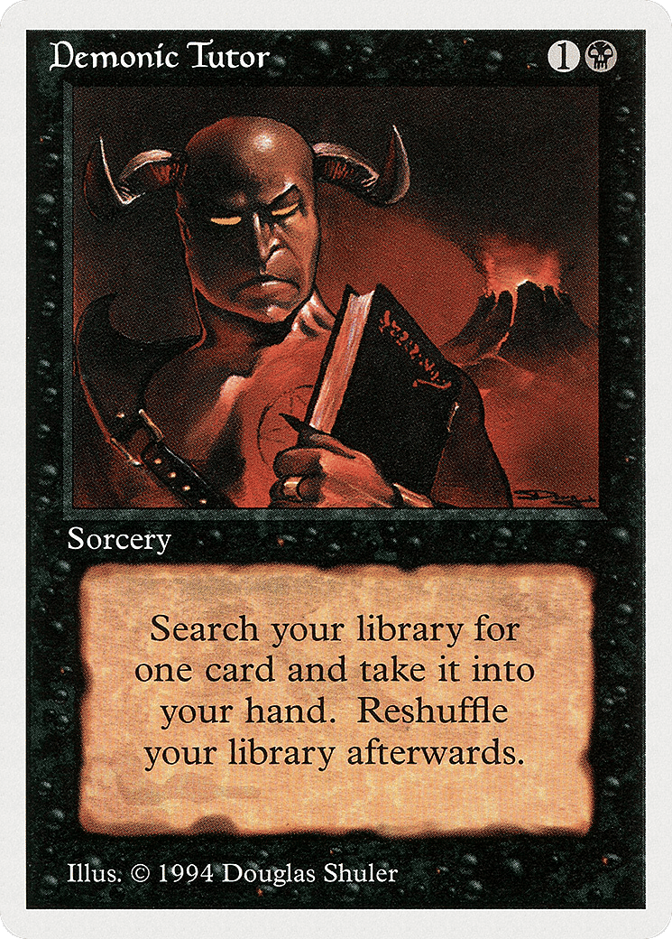 Demonic Tutor — Summer Magic / Edgar — Magic: The Gathering