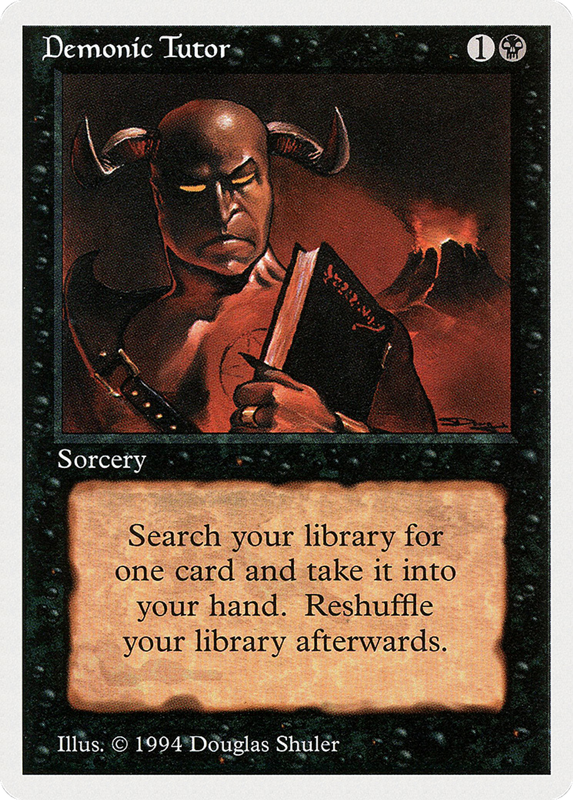 Demonic Tutor — Summer Magic / Edgar — Magic: The Gathering
