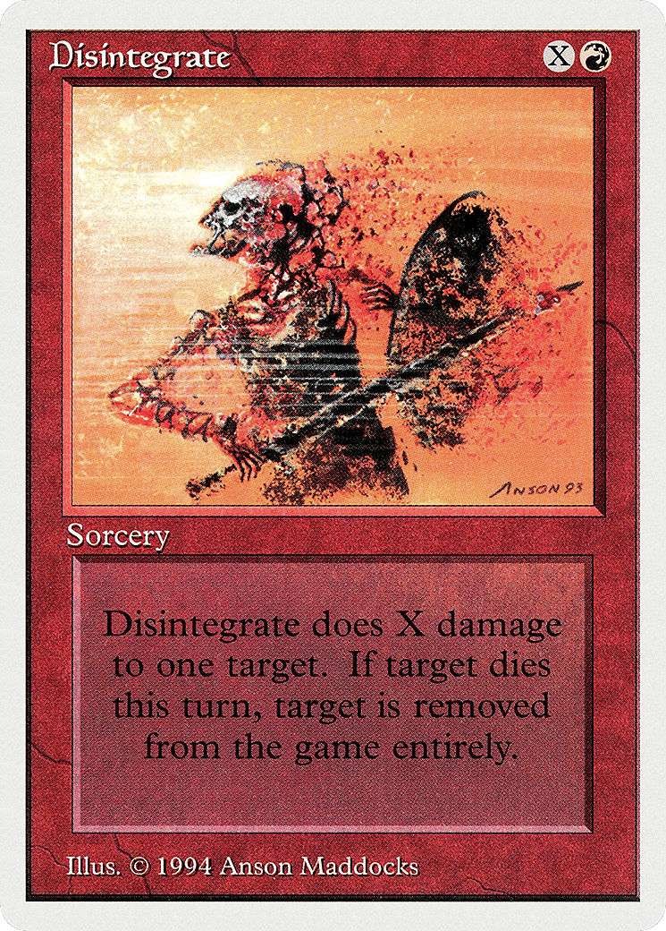 Disintegrate — Summer Magic / Edgar — Magic: The Gathering