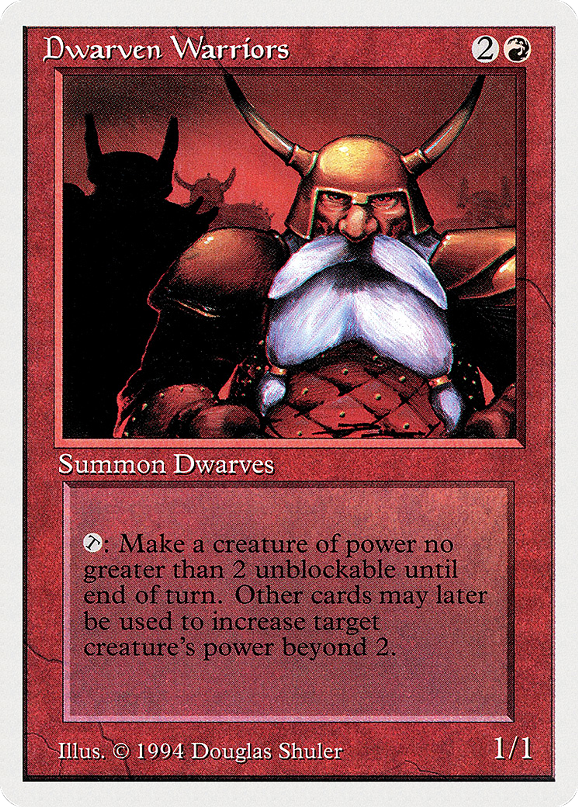 Dwarven Warriors — Summer Magic / Edgar — Magic: The Gathering
