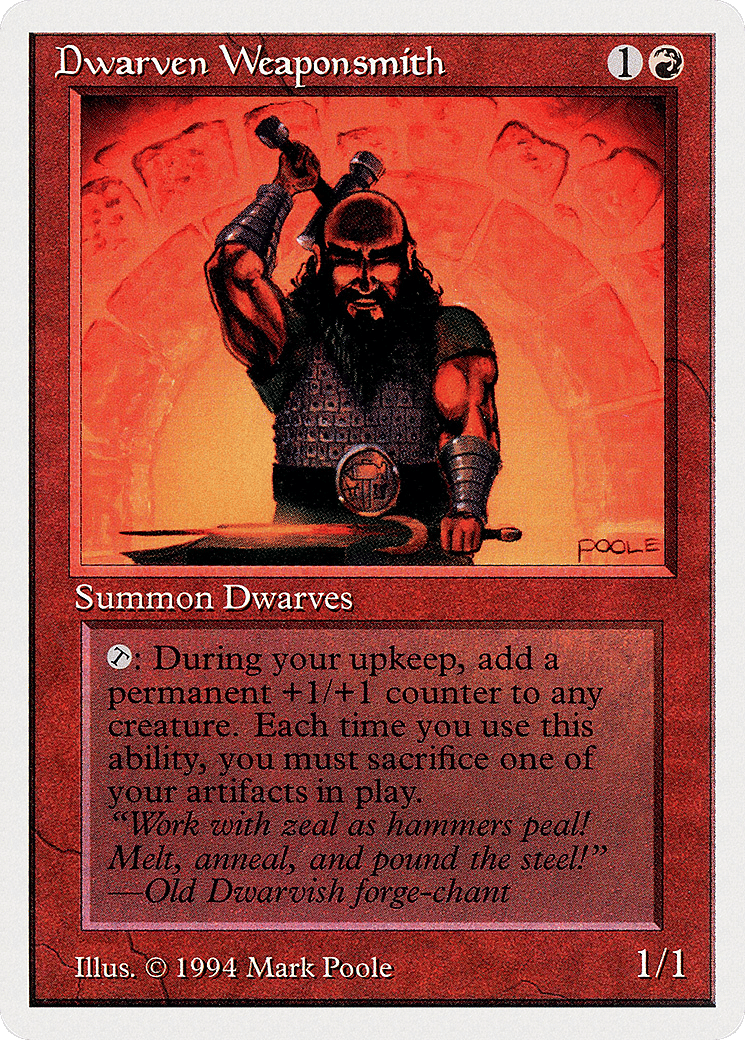 Forgeur d'armes nain from Summer Magic / Edgar - Magic: The Gathering