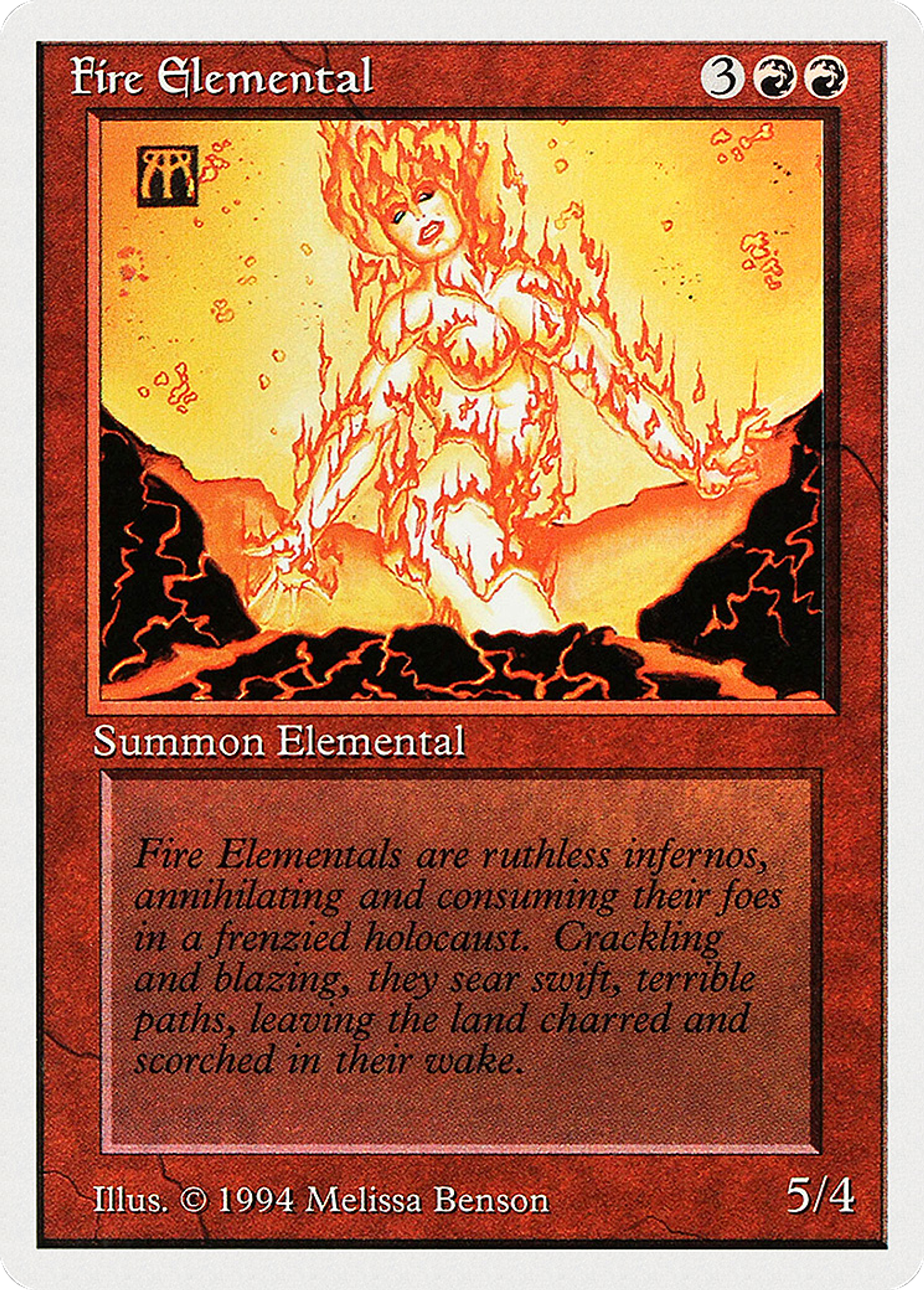 Fire Elemental — Summer Magic / Edgar — Magic: The Gathering