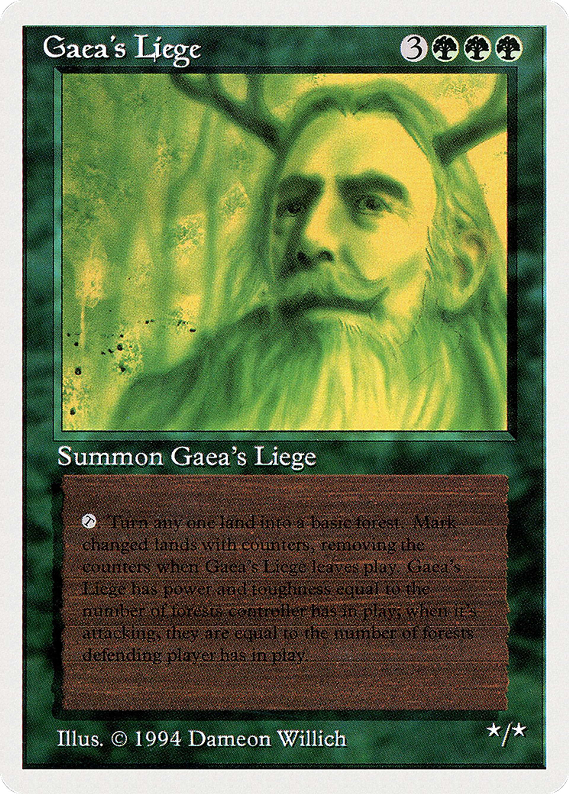 Noble féal de Gaia — Summer Magic / Edgar — Magic: The Gathering