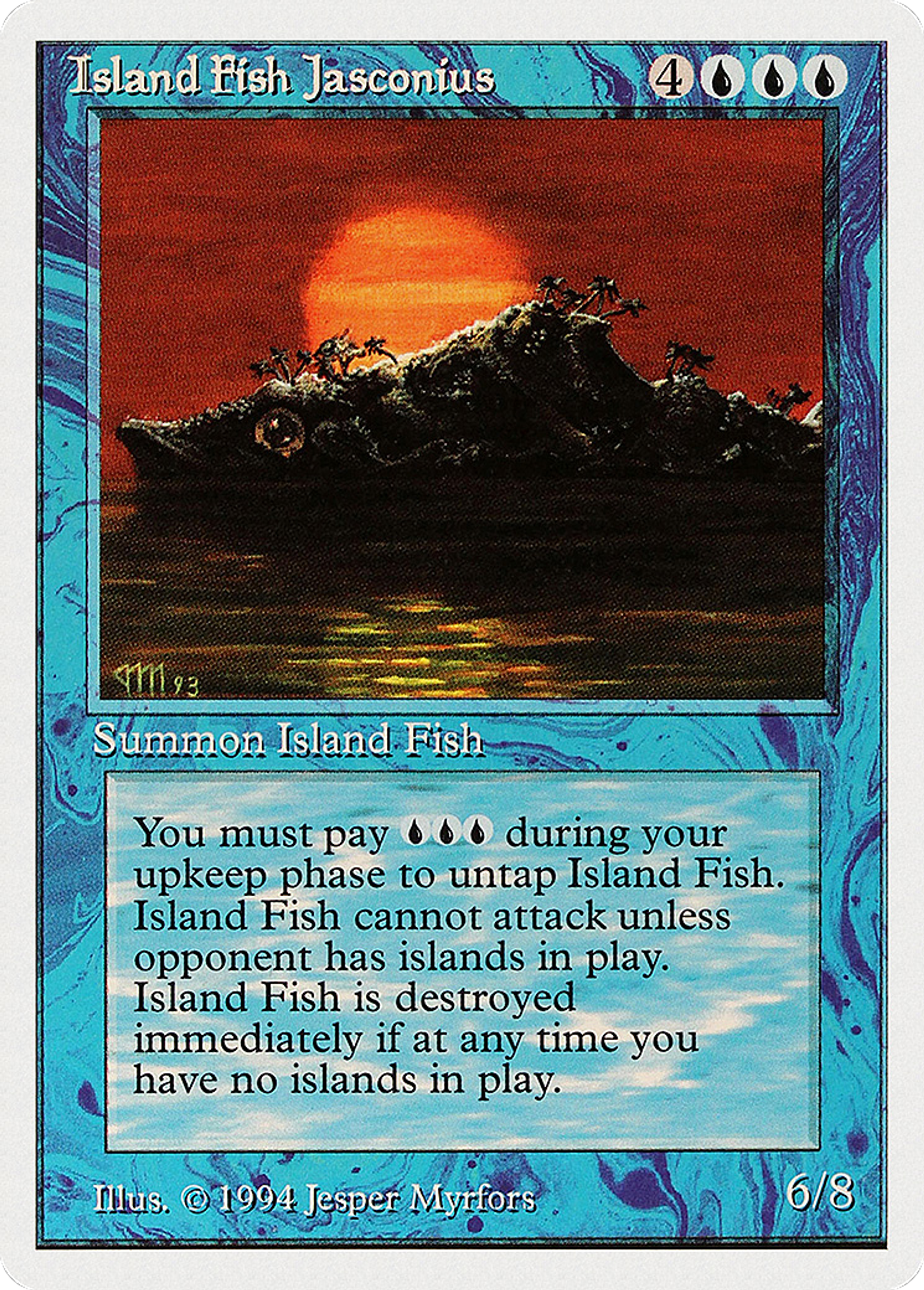 Island Fish Jasconius — Summer Magic / Edgar — Magic: The Gathering