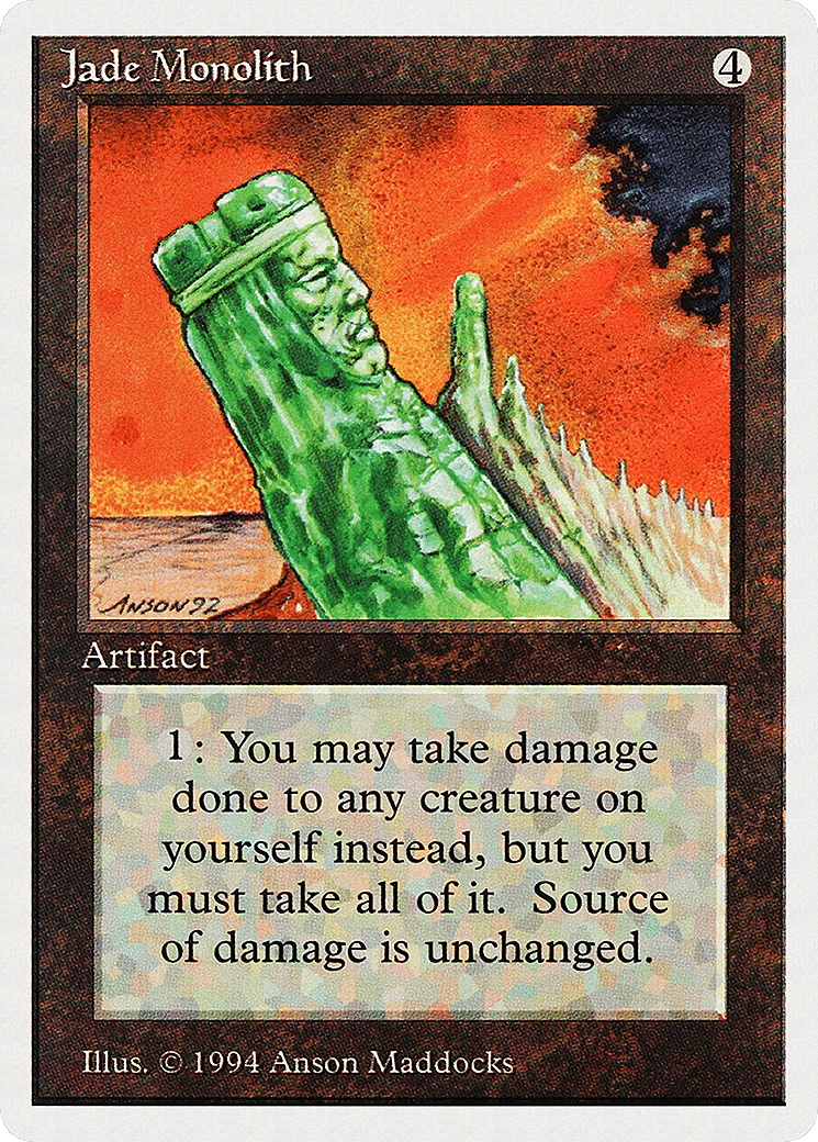 Jade Monolith — Summer Magic / Edgar — Magic: The Gathering