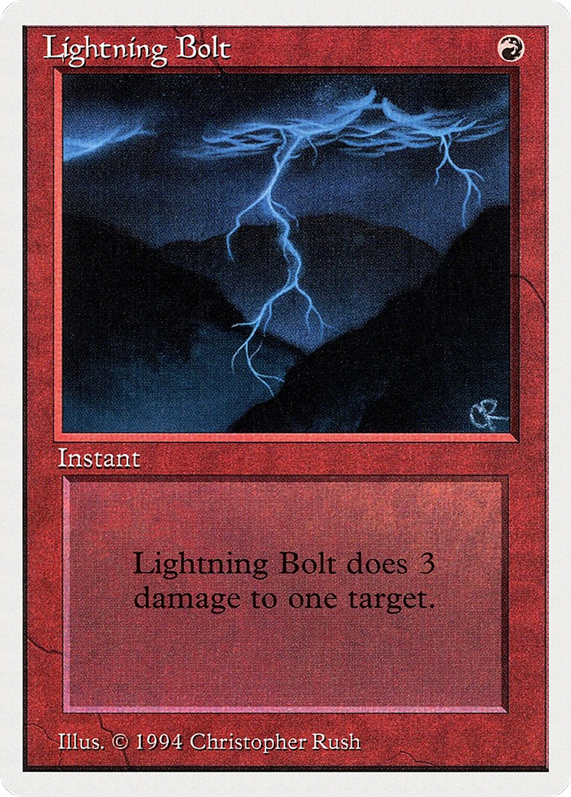 Lightning Bolt — Summer Magic / Edgar — Magic: The Gathering