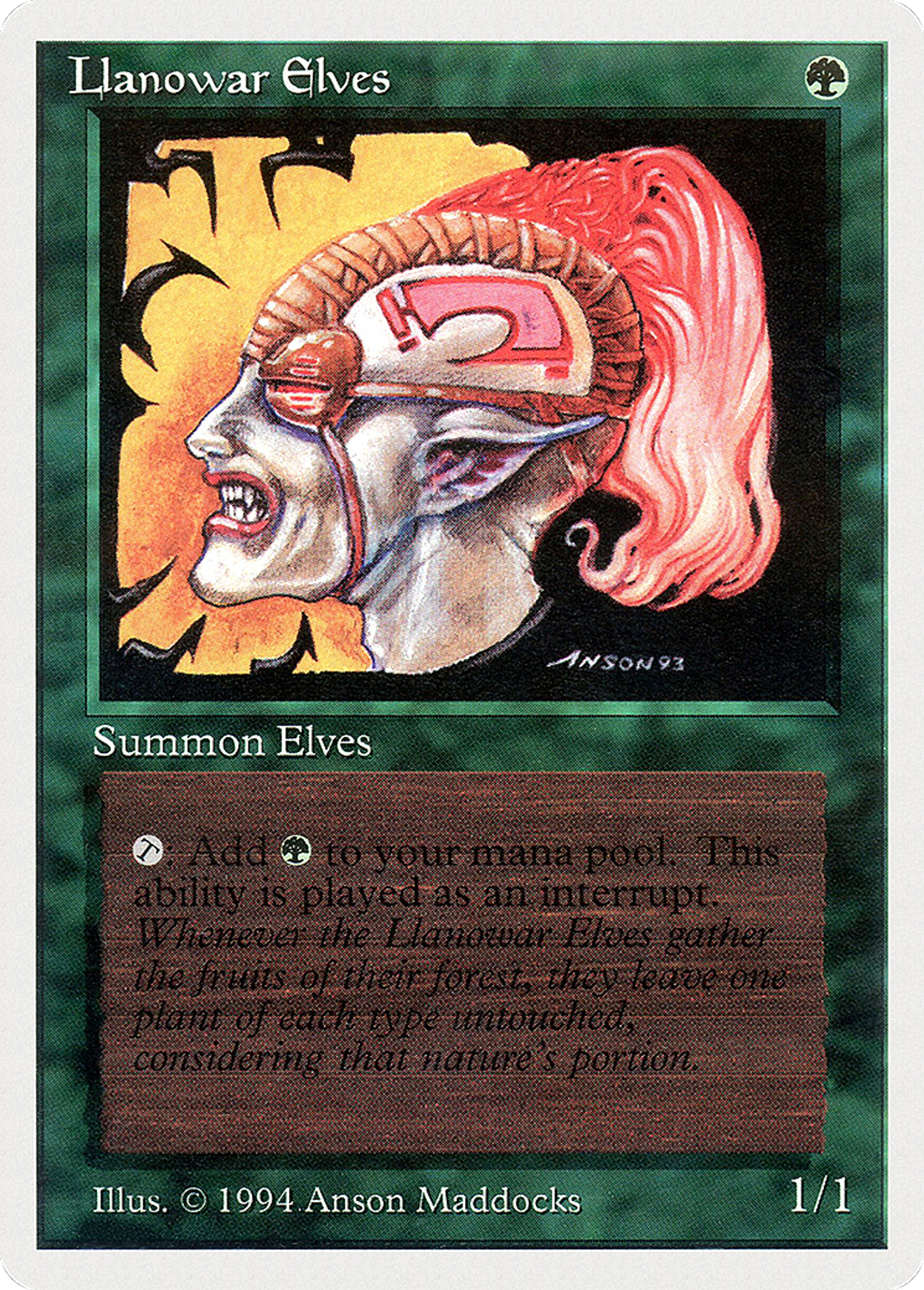 Elfes de Llanowar — Summer Magic / Edgar — Magic: The Gathering