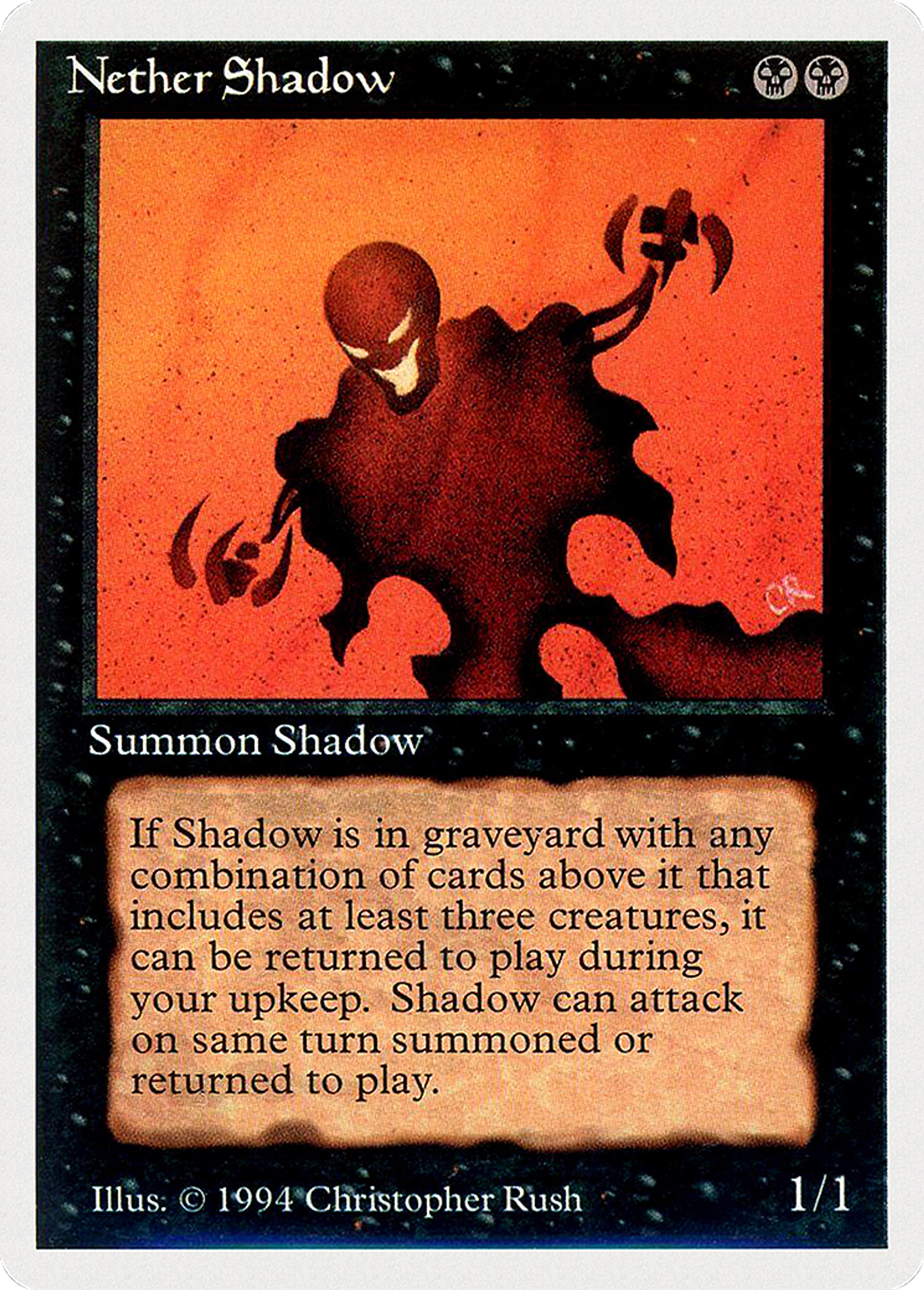 Nether Shadow — Summer Magic / Edgar — Magic: The Gathering