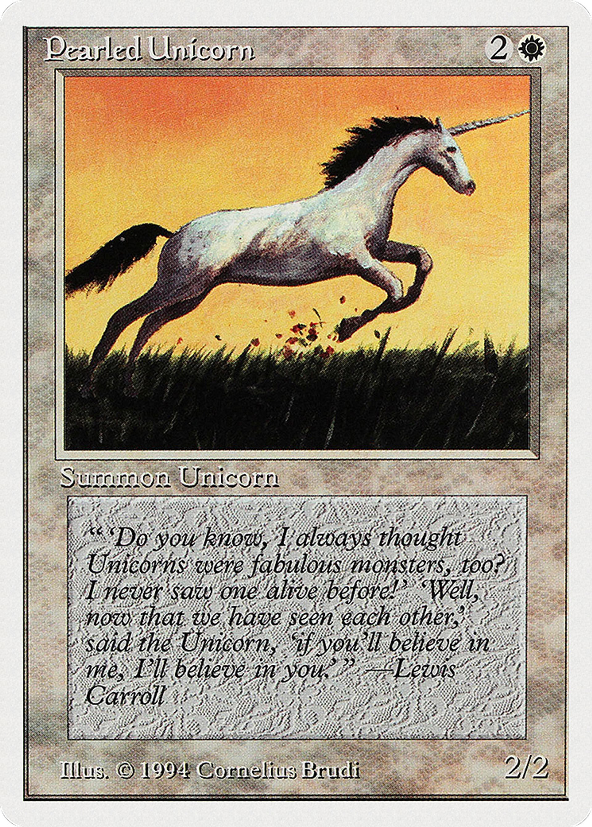 Pearled Unicorn — Summer Magic / Edgar — Magic: The Gathering