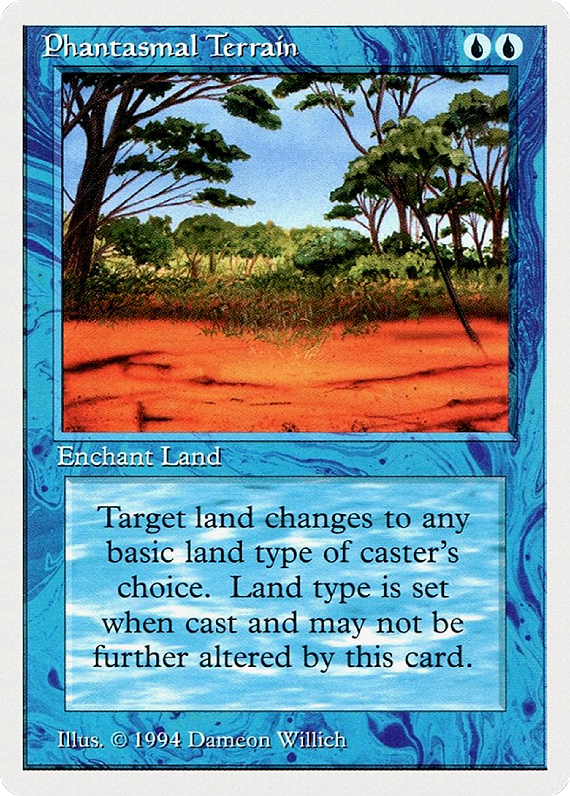 Phantasmal Terrain — Summer Magic / Edgar — Magic: The Gathering