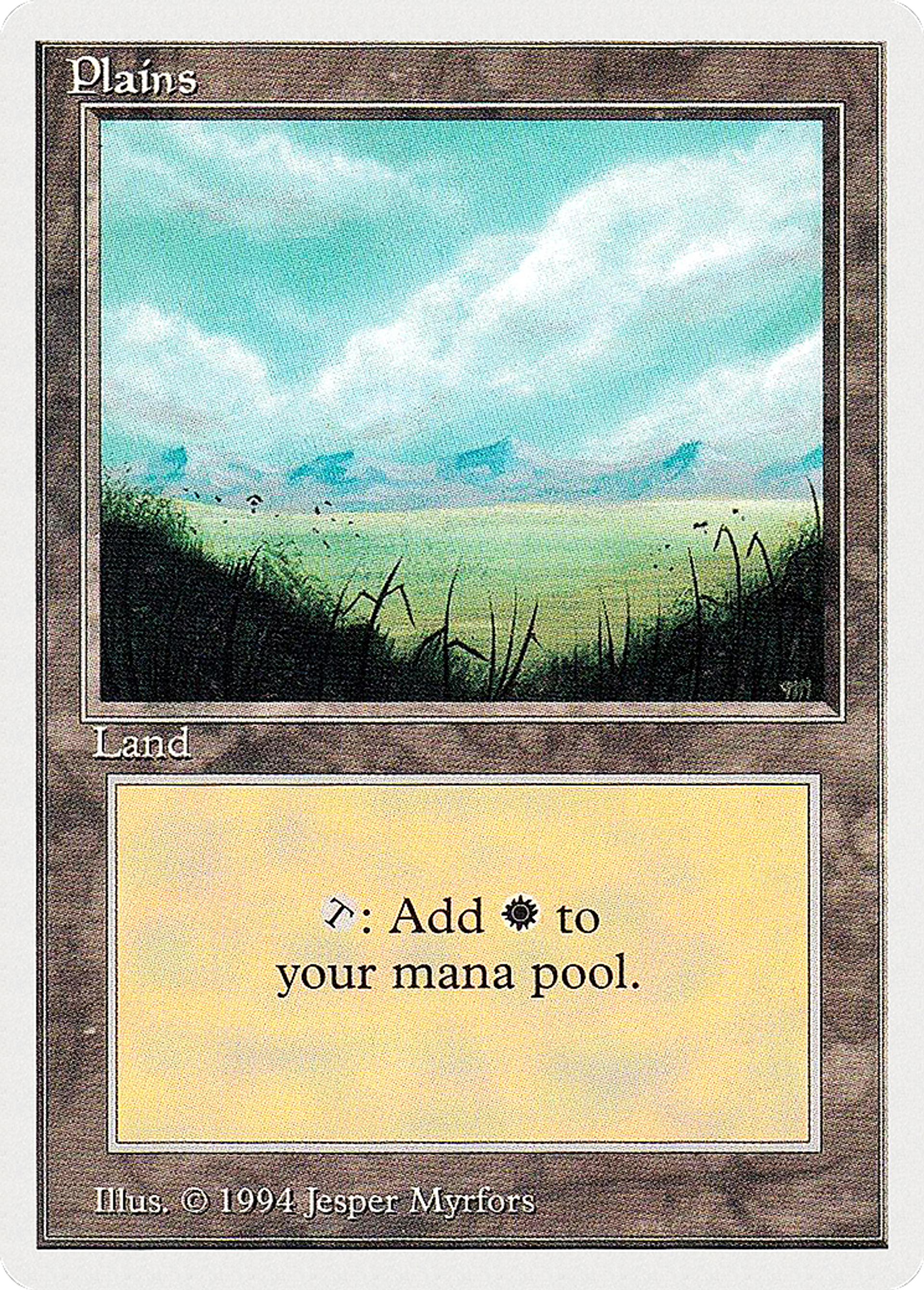 Plains — Summer Magic / Edgar — Magic: The Gathering