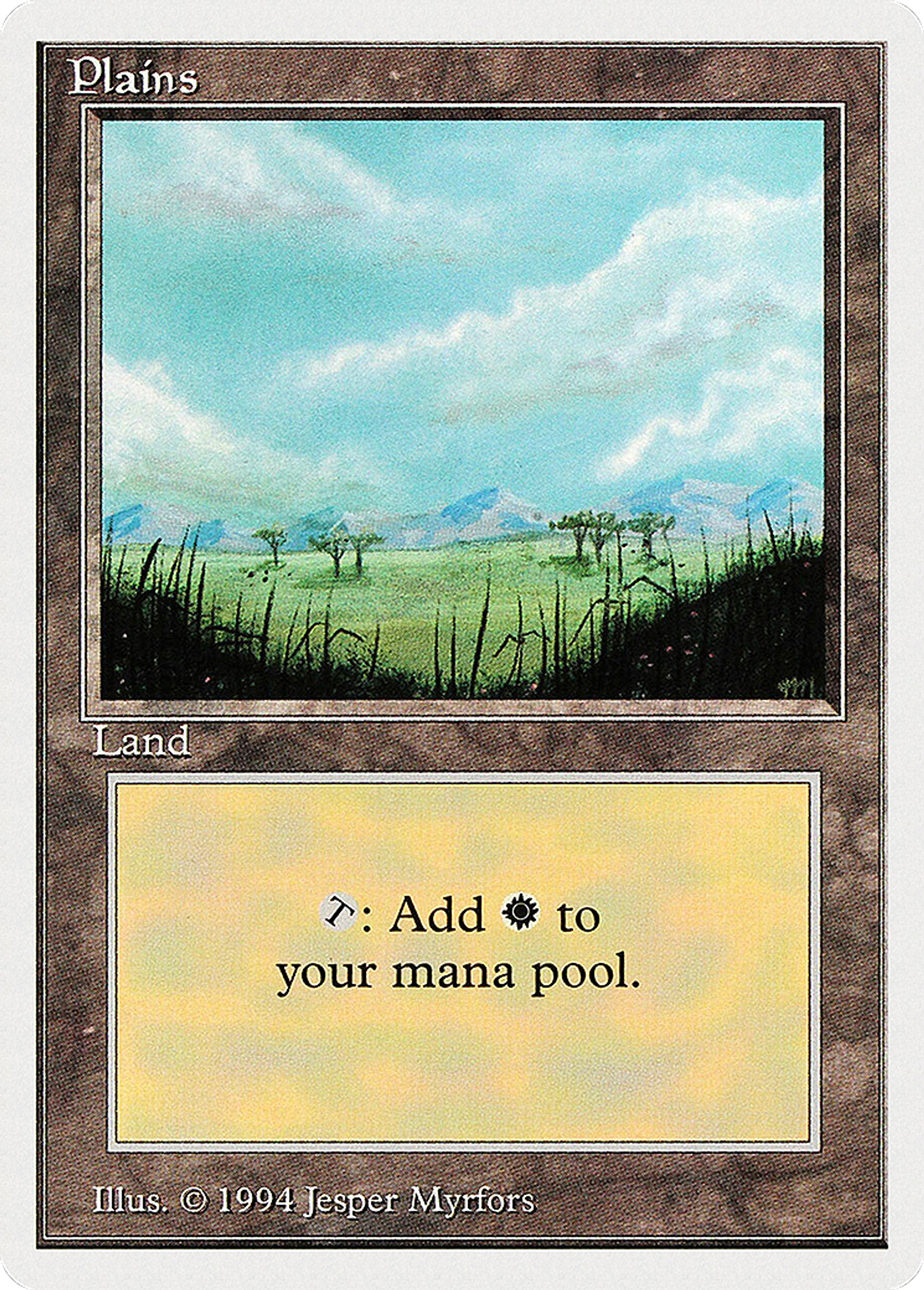 Plains — Summer Magic / Edgar — Magic: The Gathering