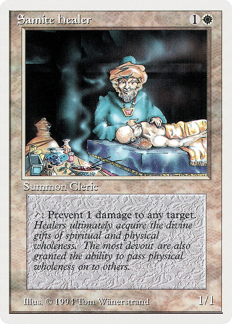 Samite Healer — Summer Magic / Edgar — Magic: The Gathering