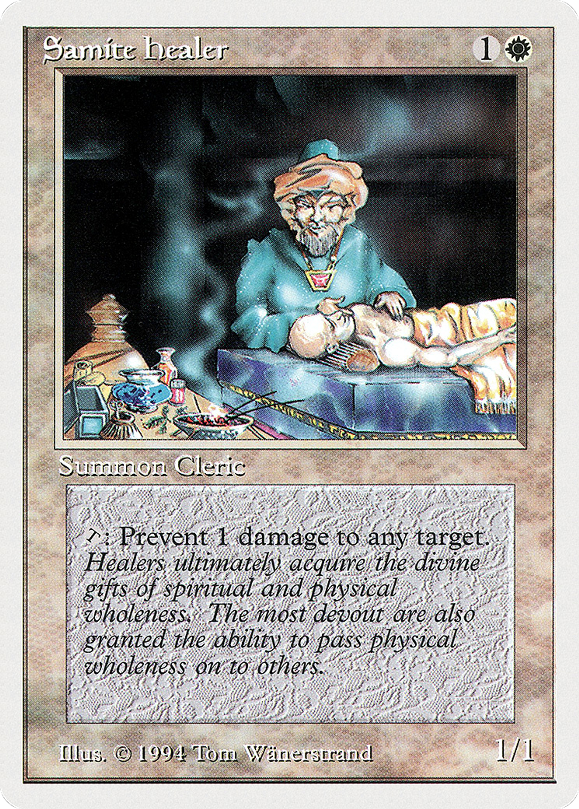Samite Healer — Summer Magic / Edgar — Magic: The Gathering