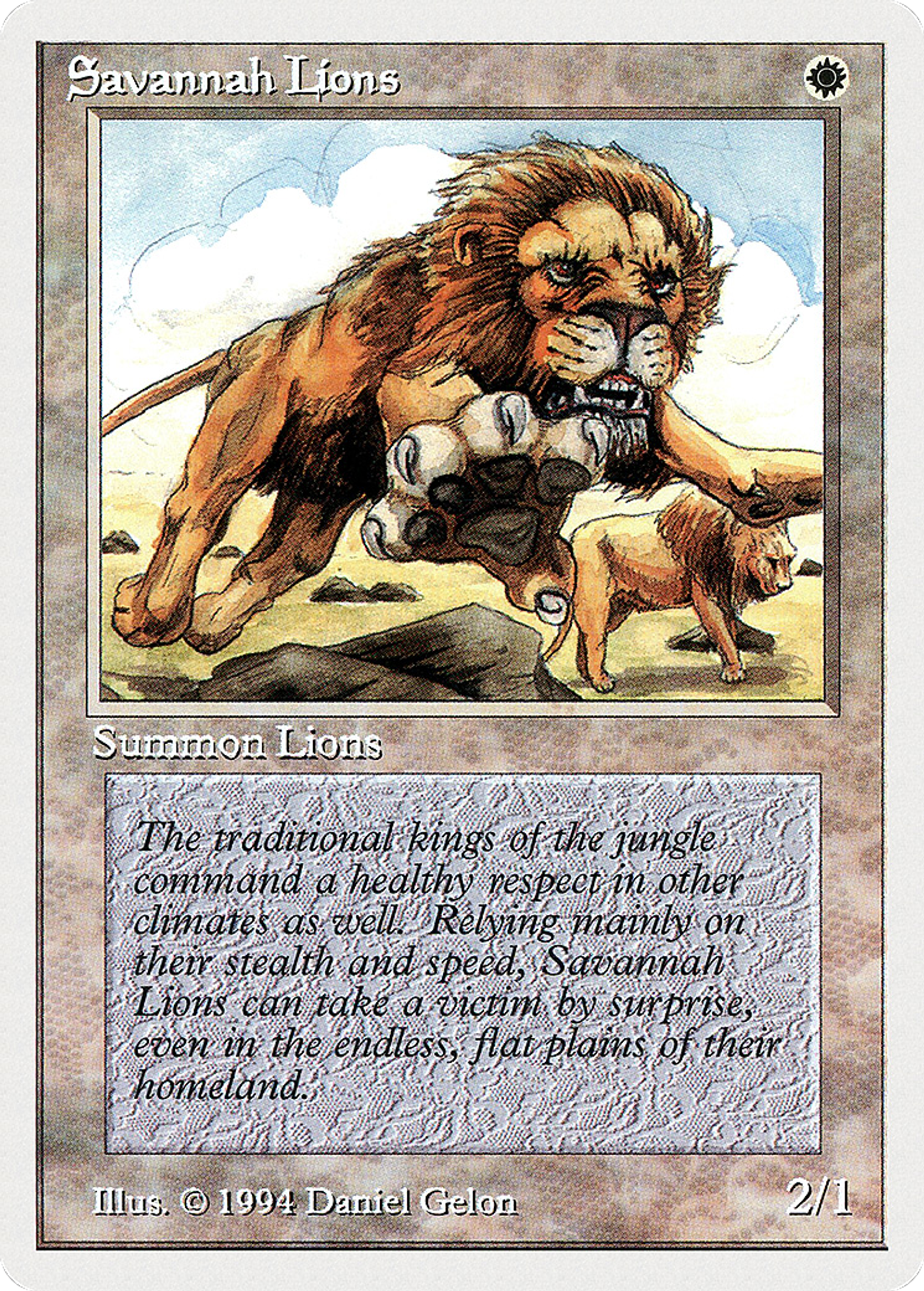 Savannah Lions — Summer Magic / Edgar — Magic: The Gathering