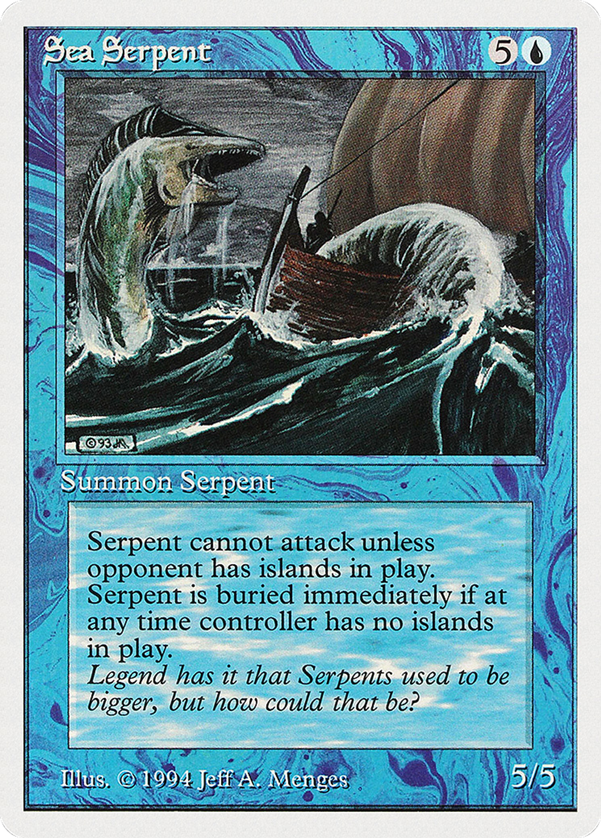 Sea Serpent — Summer Magic / Edgar — Magic: The Gathering