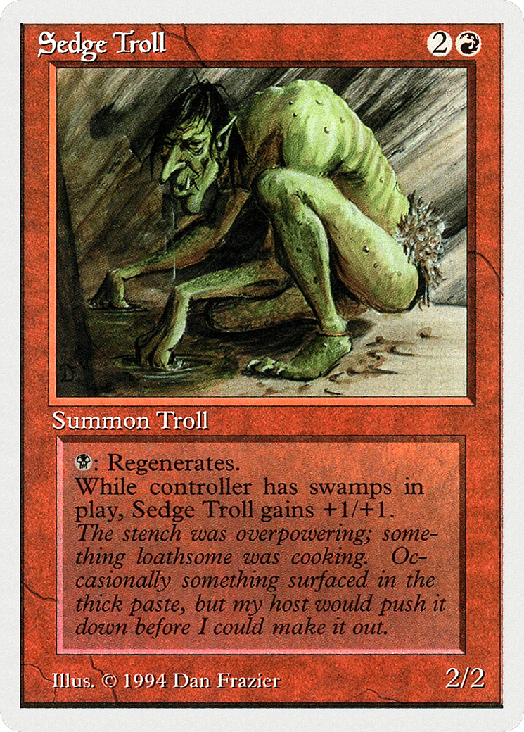 Sedge Troll — Summer Magic / Edgar — Magic: The Gathering
