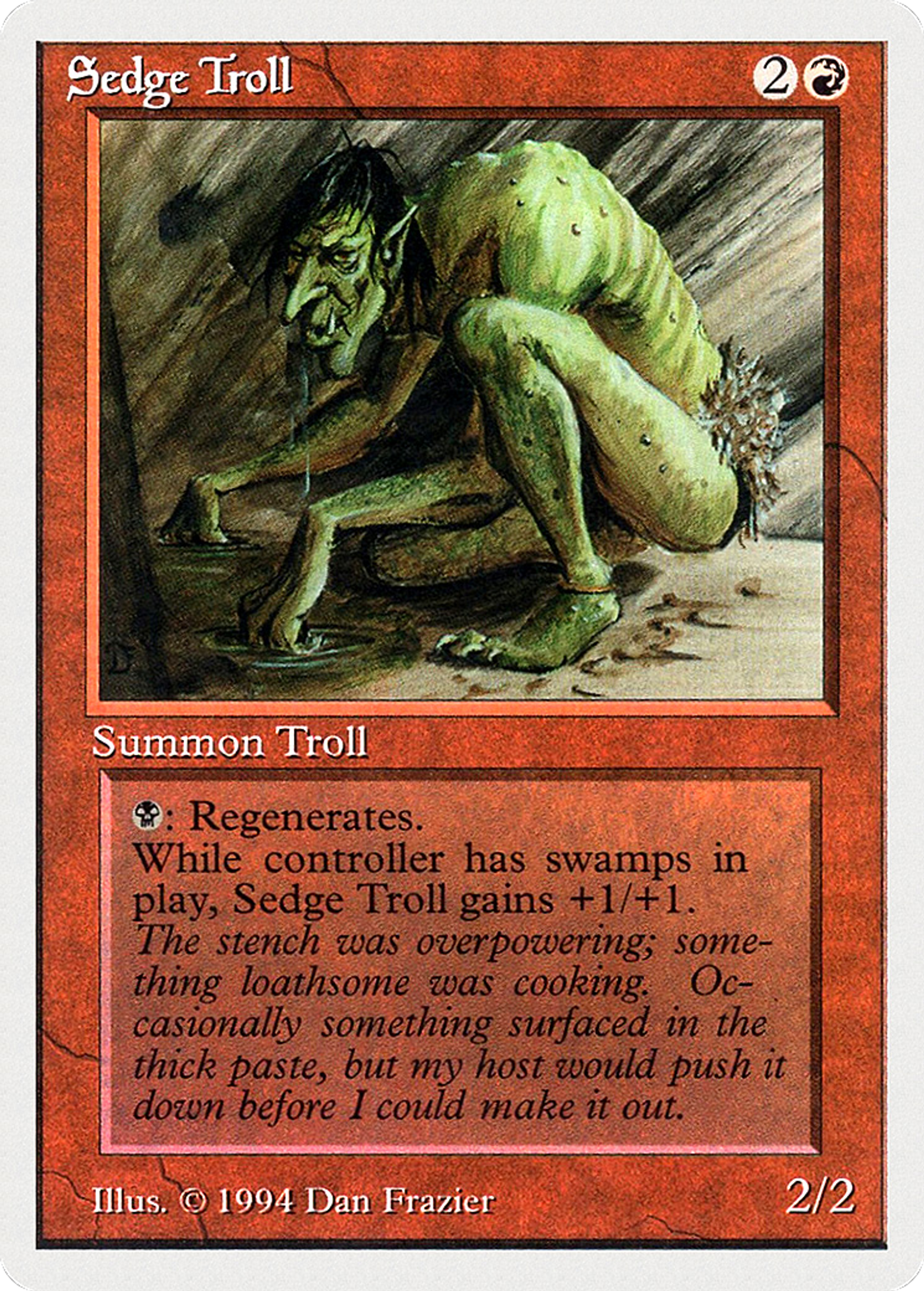 Sedge Troll — Summer Magic / Edgar — Magic: The Gathering