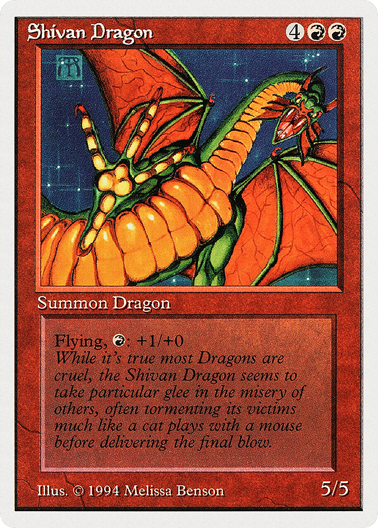 Shivan Dragon — Summer Magic / Edgar — Magic: The Gathering
