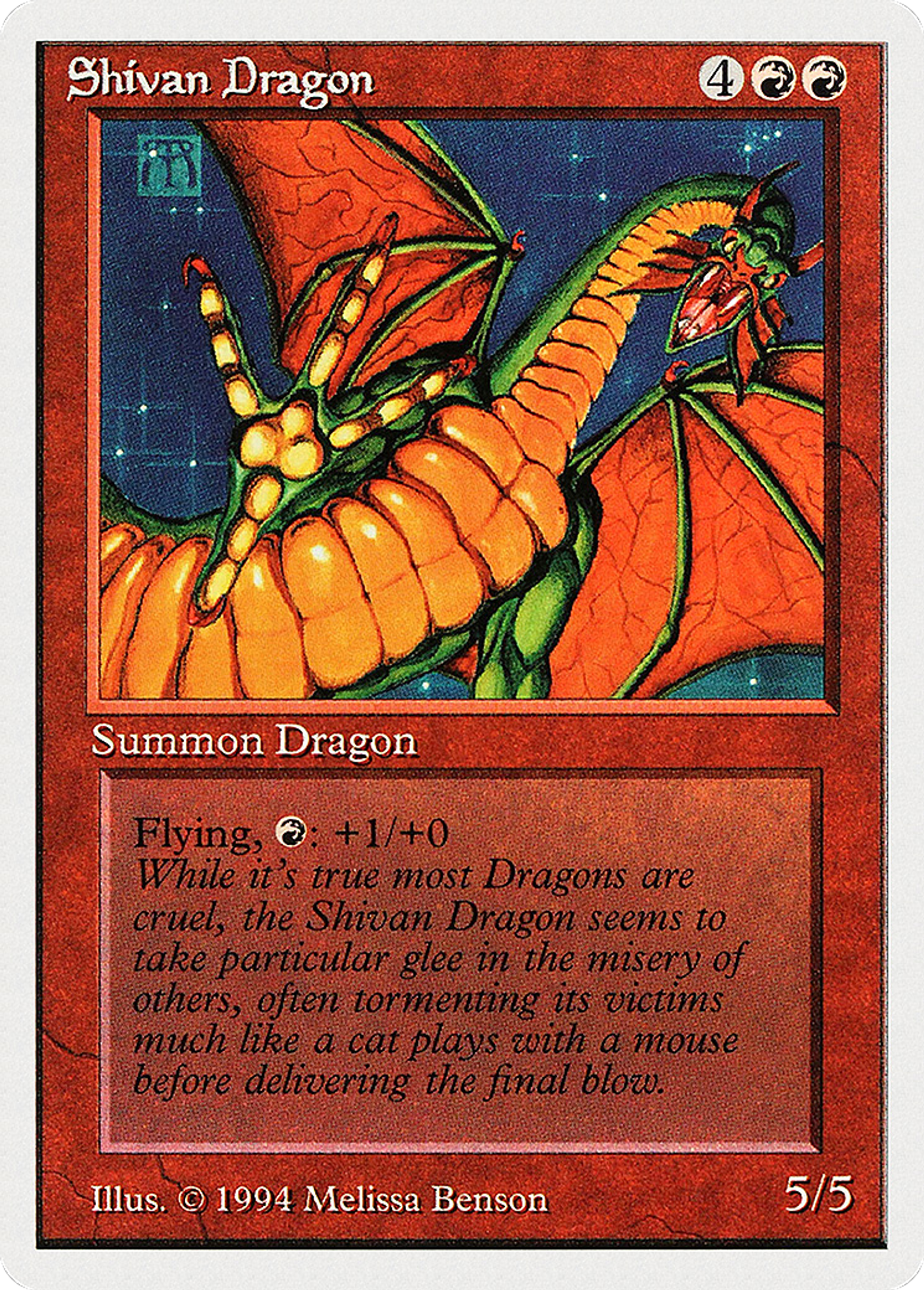 Shivan Dragon — Summer Magic / Edgar — Magic: The Gathering