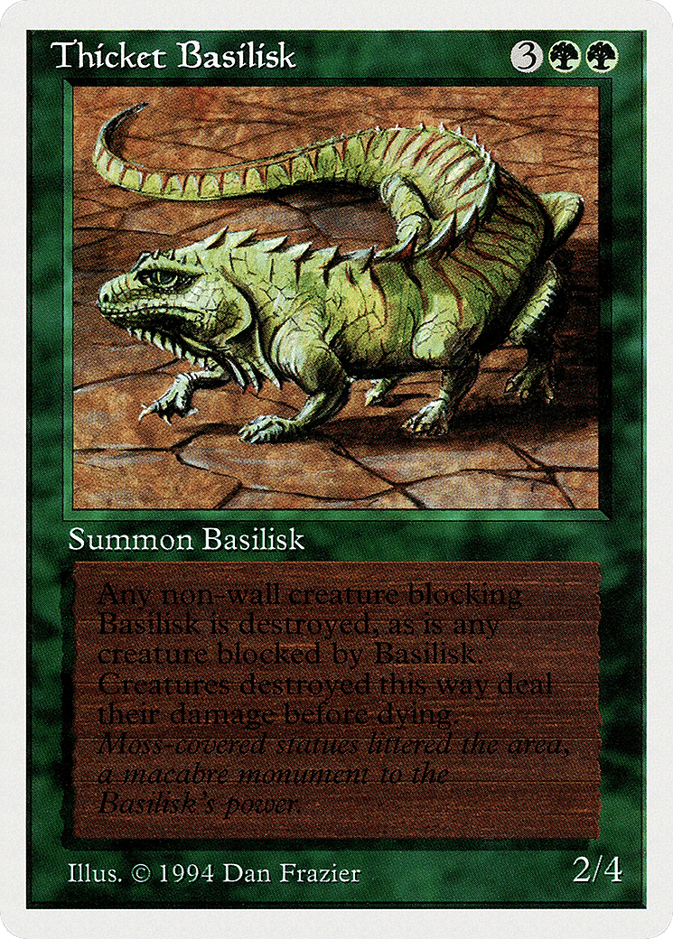 Thicket Basilisk — Summer Magic / Edgar — Magic: The Gathering