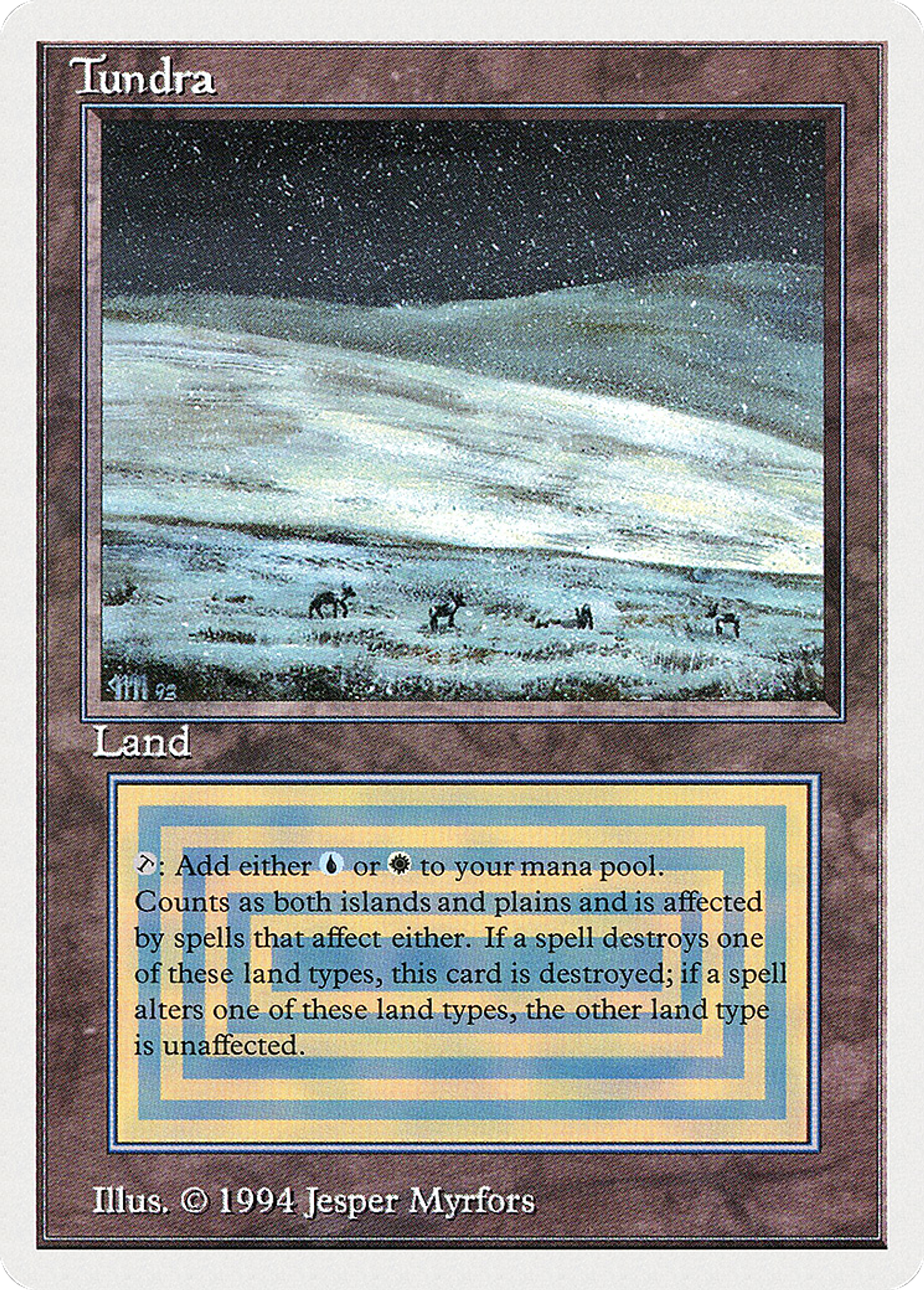 Tundra — Summer Magic / Edgar — Magic: The Gathering