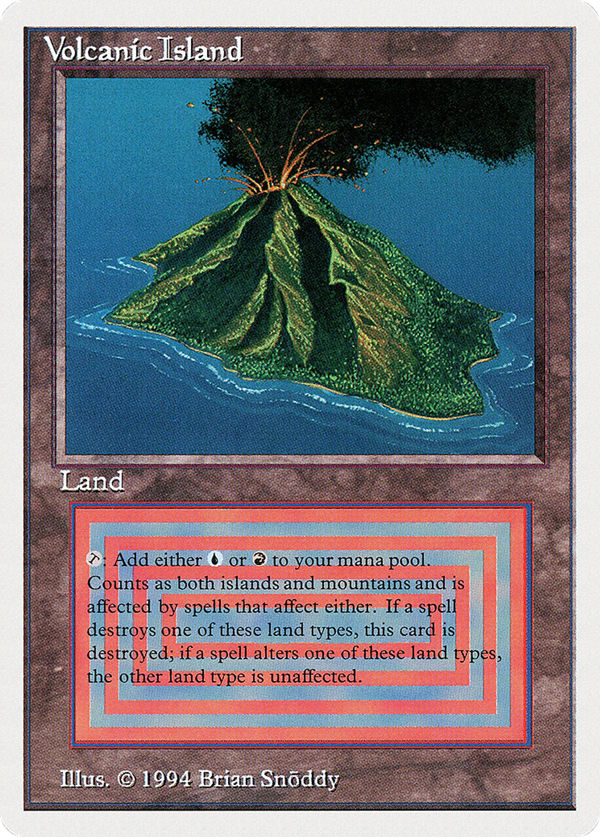 Volcanic Island — Summer Magic / Edgar — Magic: The Gathering