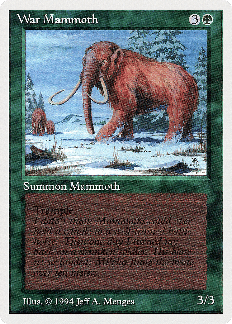 War Mammoth — Summer Magic / Edgar — Magic: The Gathering