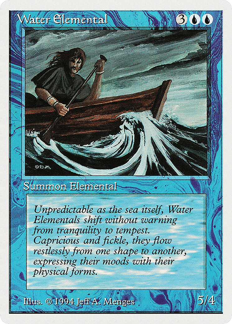 Water Elemental — Summer Magic / Edgar — Magic: The Gathering