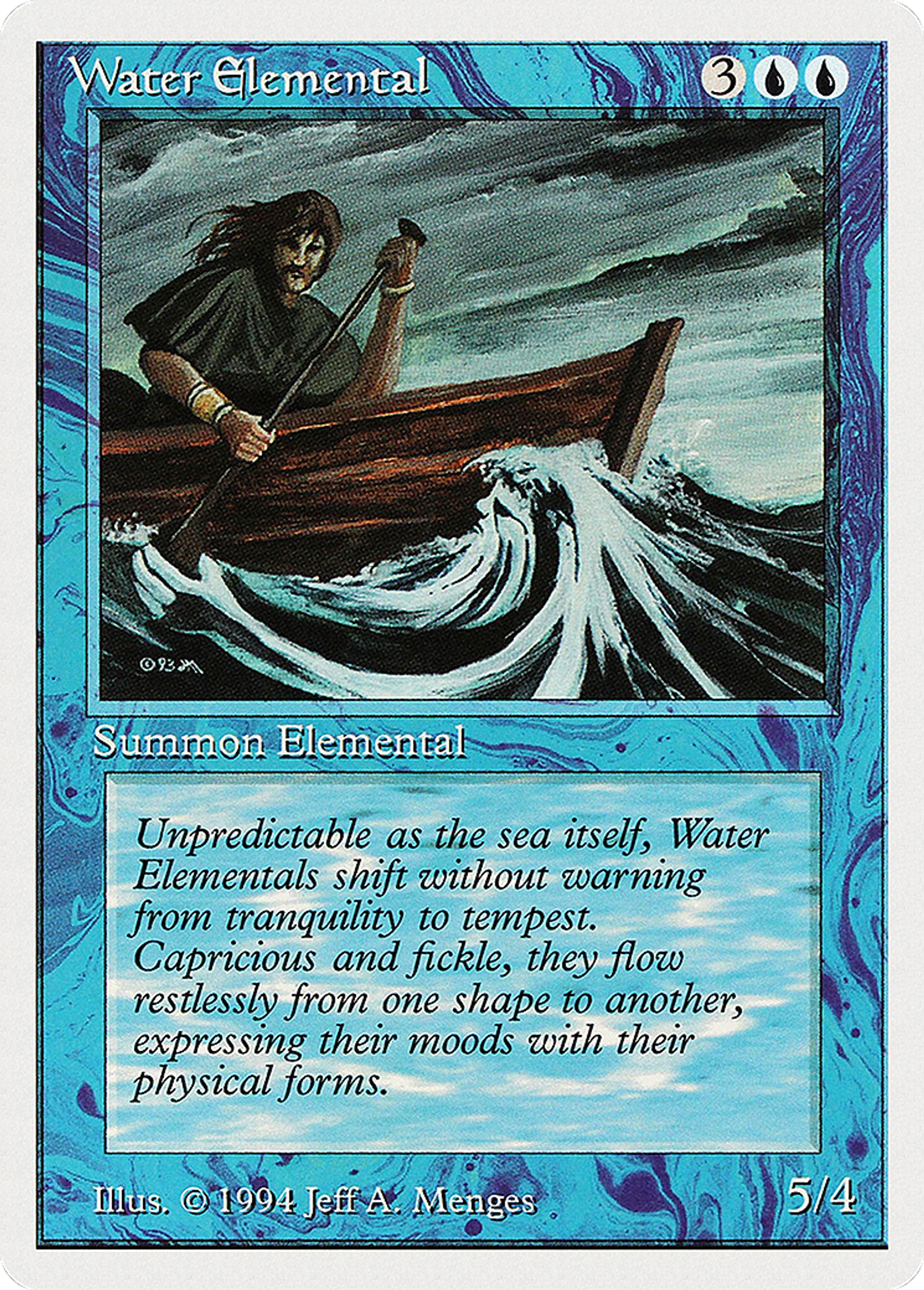 Water Elemental — Summer Magic / Edgar — Magic: The Gathering
