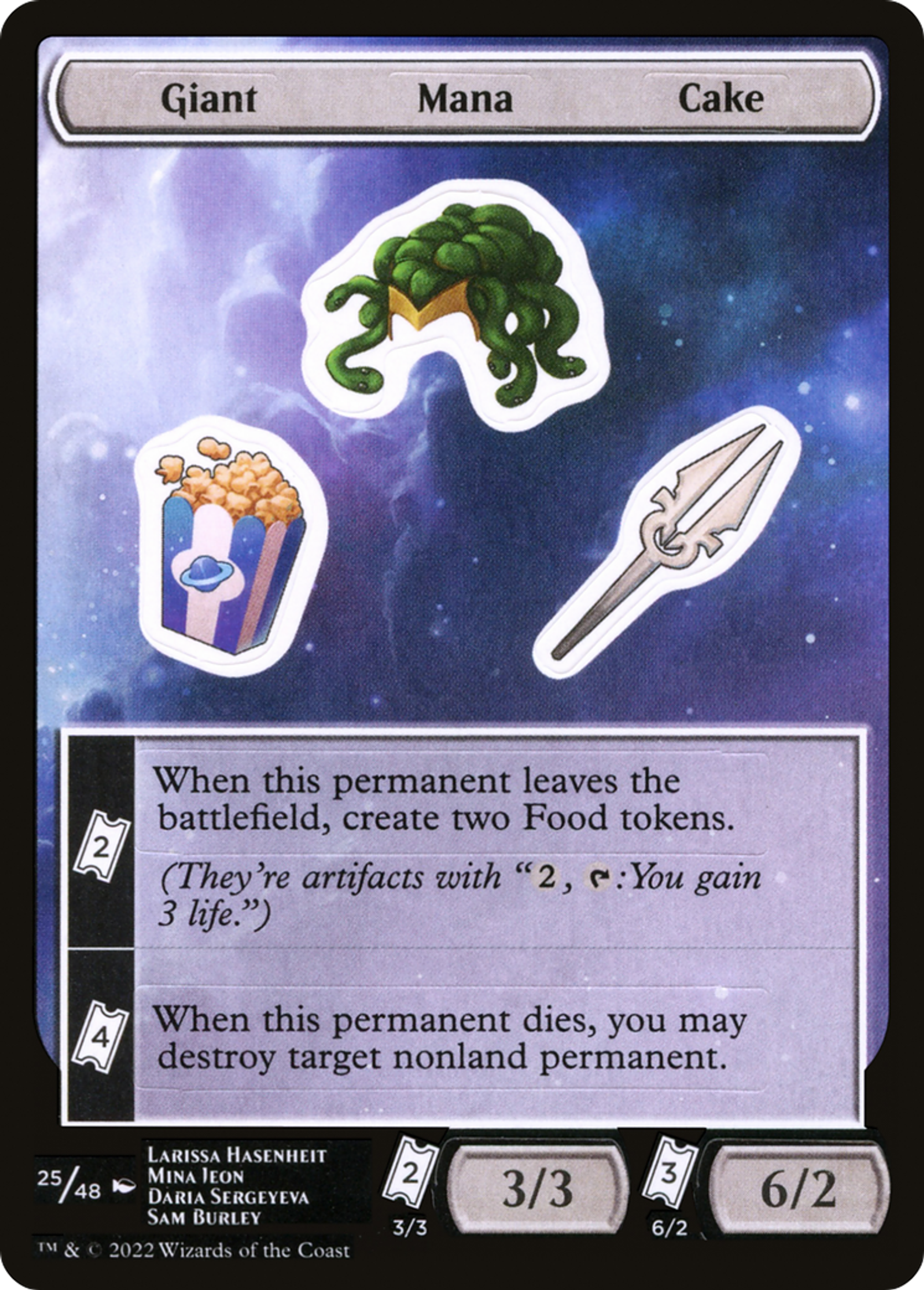 Giant Mana Cake — Unfinity Sticker Sheets — Magic: The Gathering