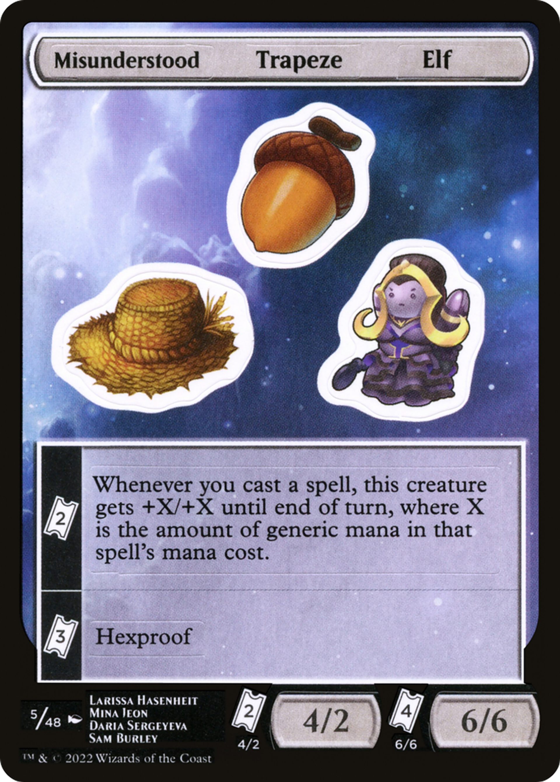 Misunderstood Trapeze Elf — Unfinity Sticker Sheets — Magic: The Gathering