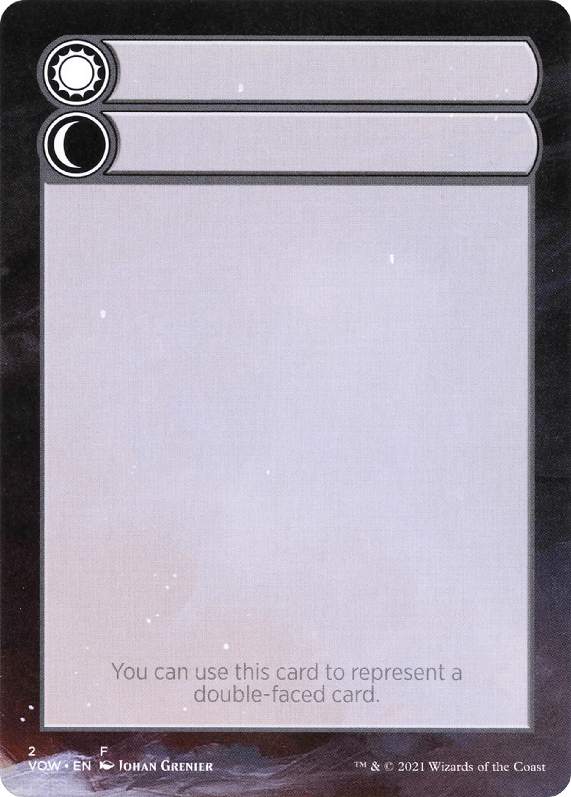 Double-Faced Substitute Card — Innistrad: Crimson Vow Substitute Cards — Magic: The Gathering
