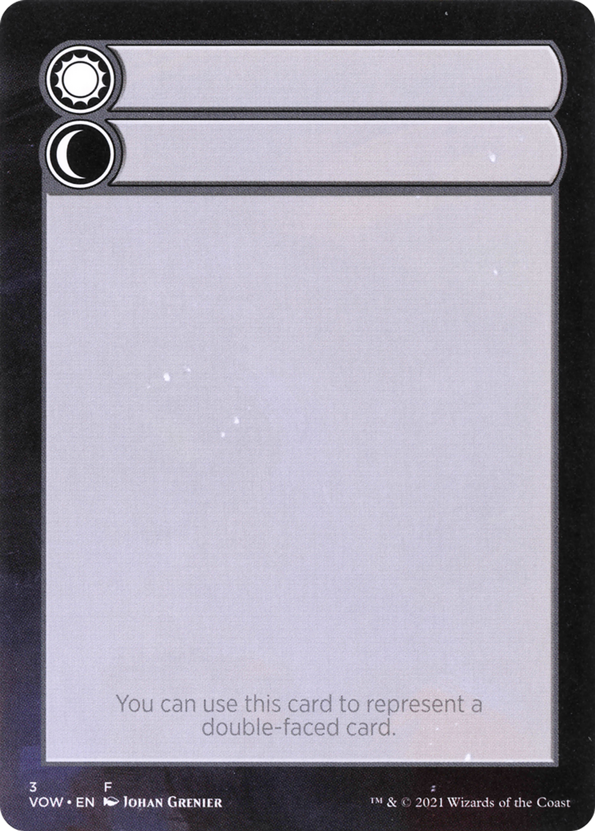 Double-Faced Substitute Card — Innistrad: Crimson Vow Substitute Cards — Magic: The Gathering