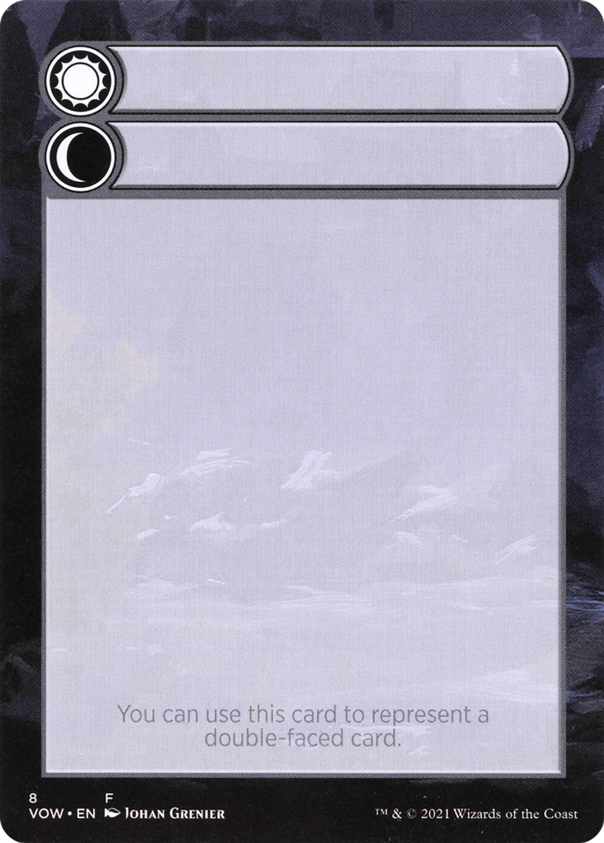 Double-Faced Substitute Card — Innistrad: Crimson Vow Substitute Cards — Magic: The Gathering