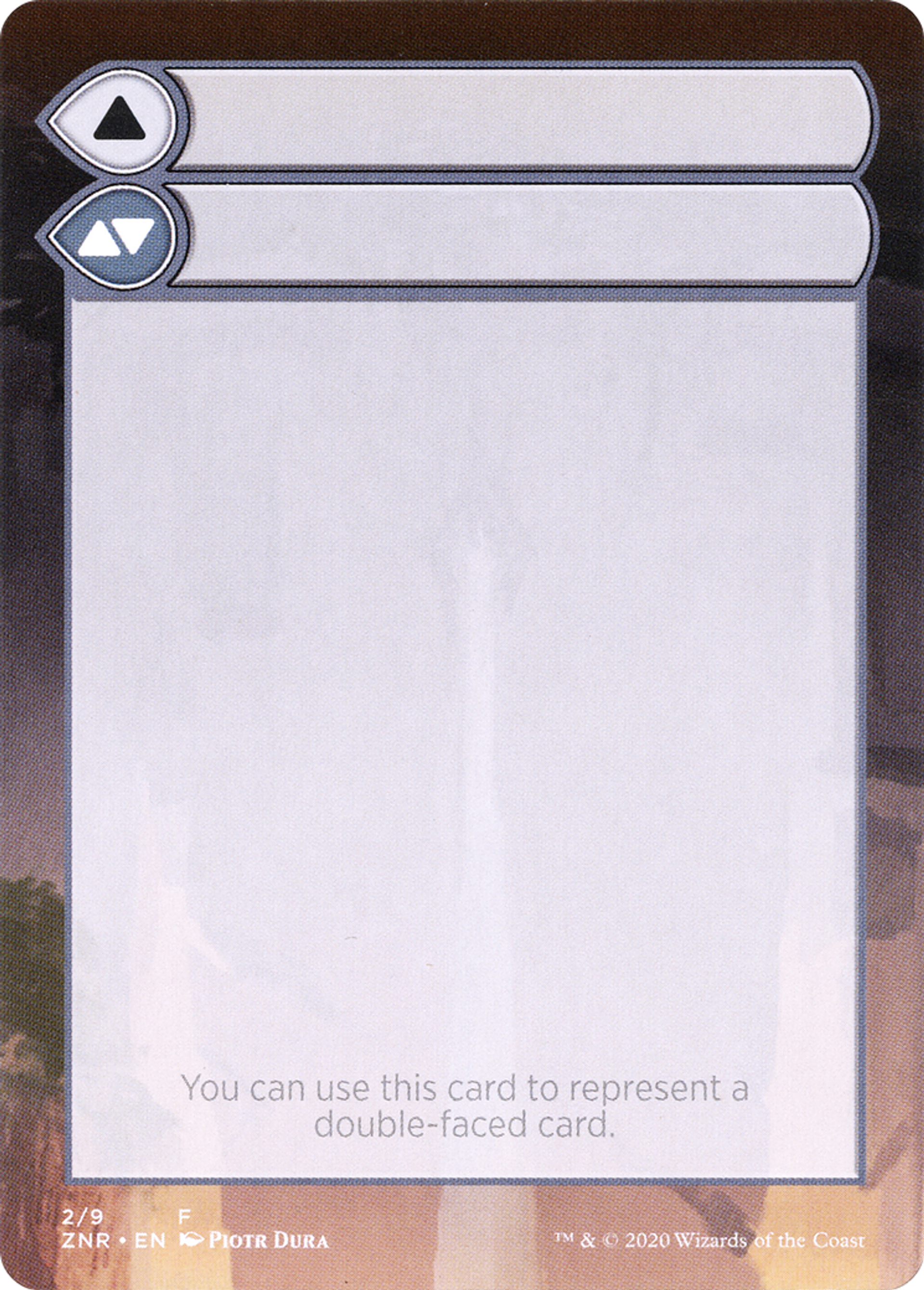 Double-Faced Substitute Card — Zendikar Rising Substitute Cards — Magic: The Gathering