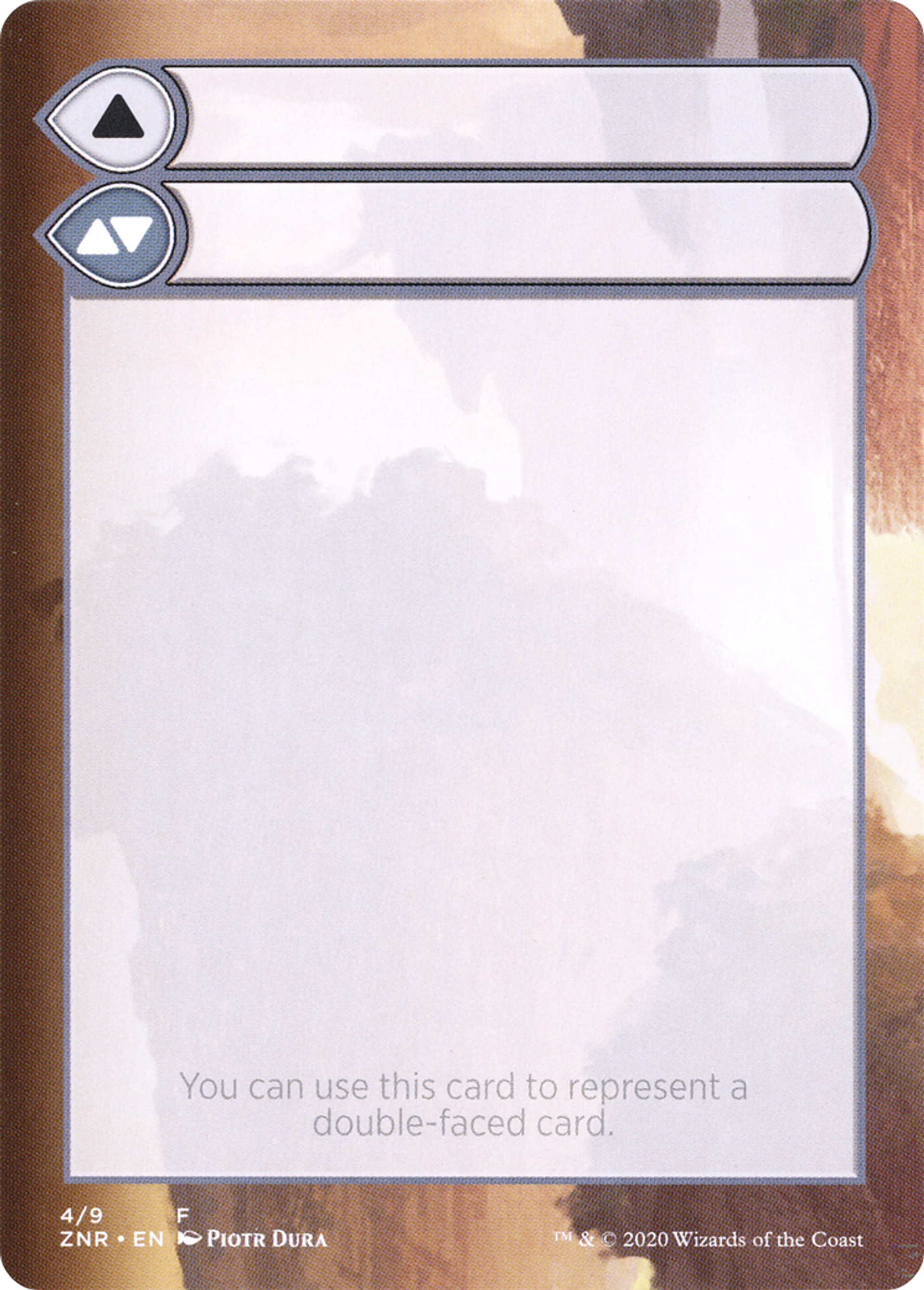 Double-Faced Substitute Card — Zendikar Rising Substitute Cards — Magic: The Gathering