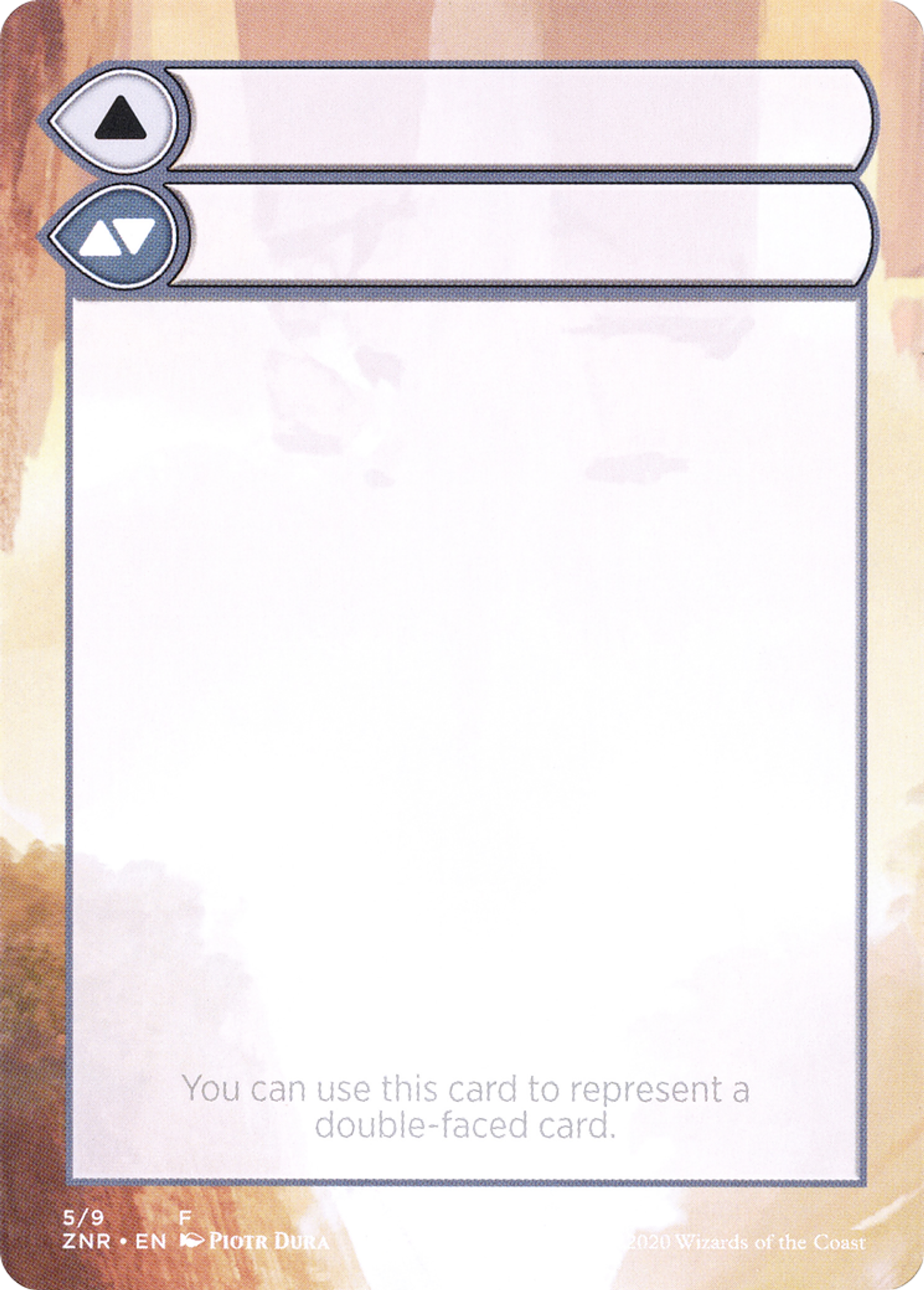 Double-Faced Substitute Card — Zendikar Rising Substitute Cards — Magic: The Gathering