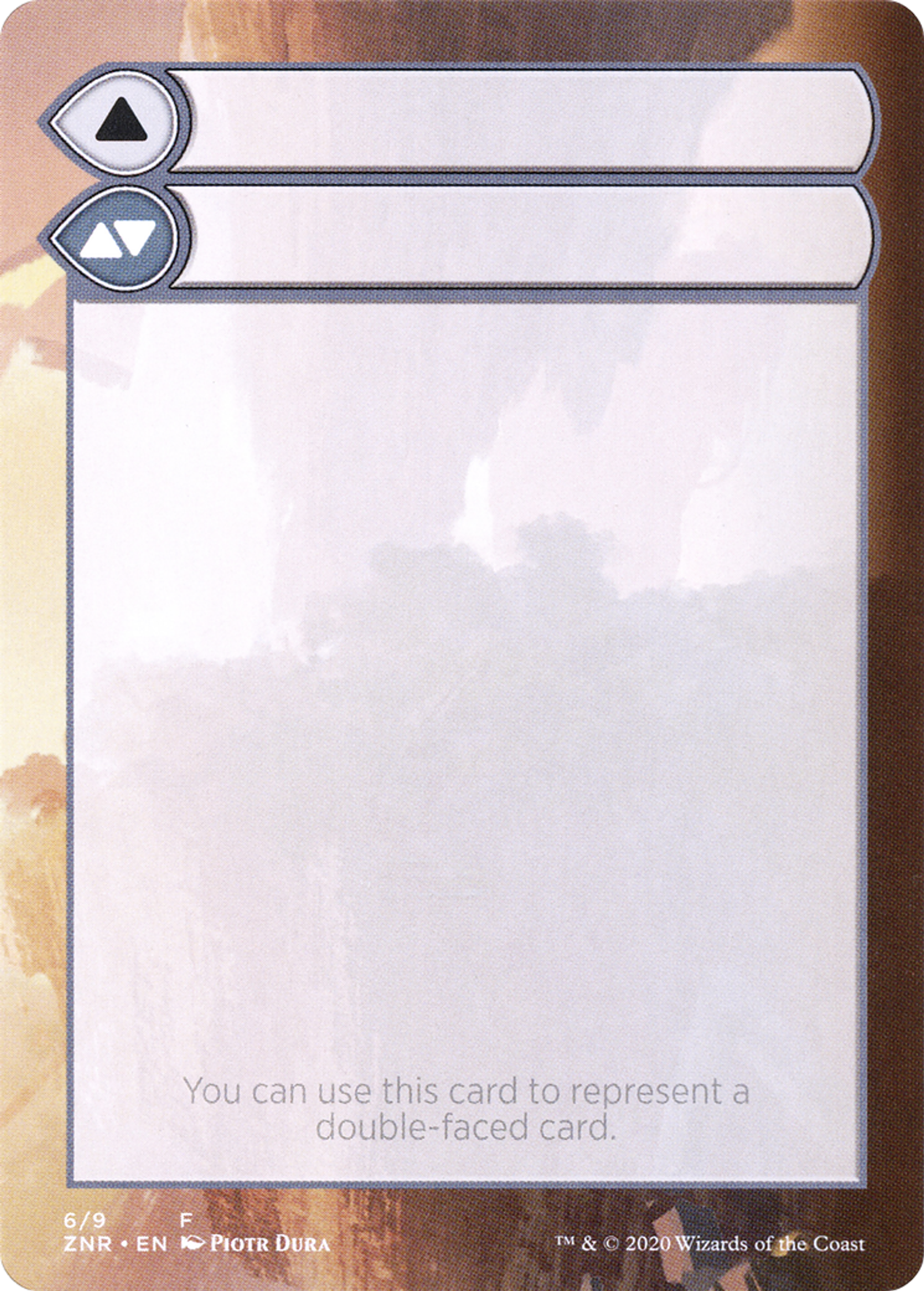 Double-Faced Substitute Card — Zendikar Rising Substitute Cards — Magic: The Gathering