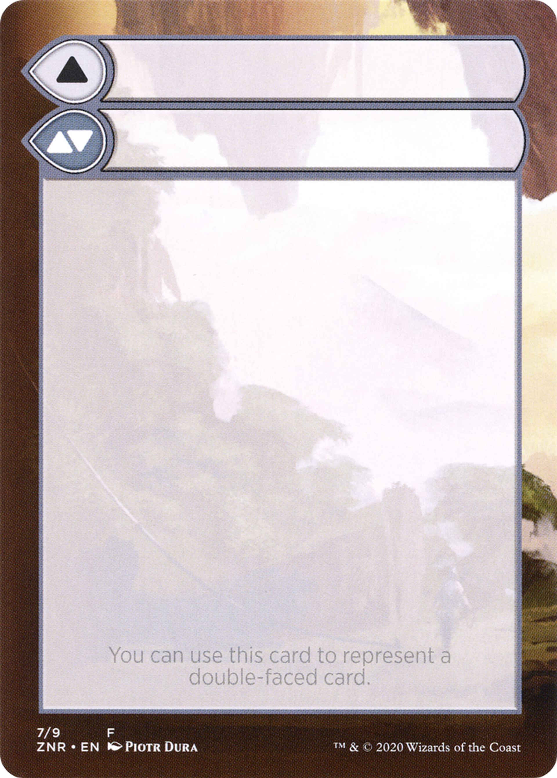 Double-Faced Substitute Card — Zendikar Rising Substitute Cards — Magic: The Gathering