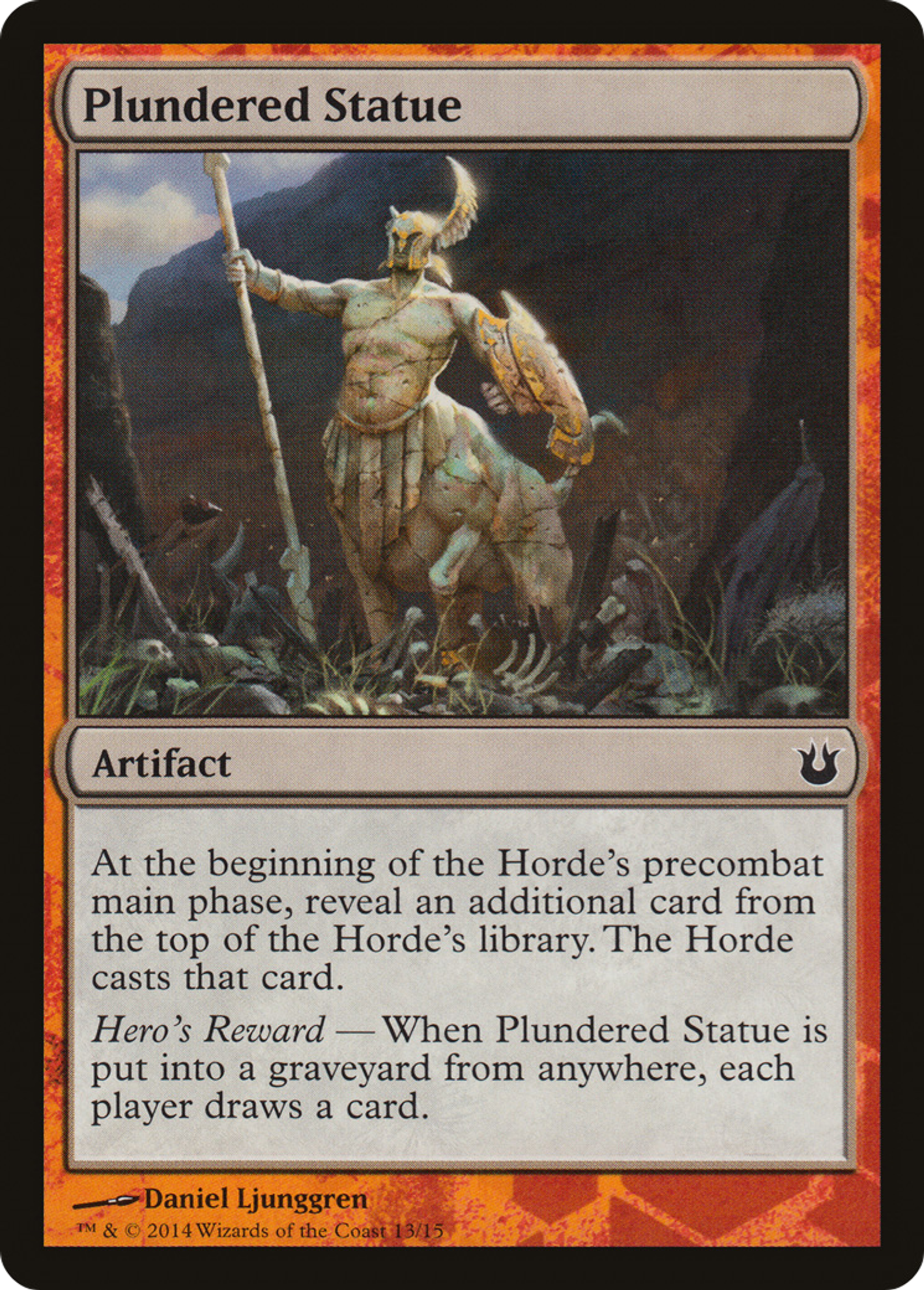 Plundered Statue — Battle the Horde — Magic: The Gathering