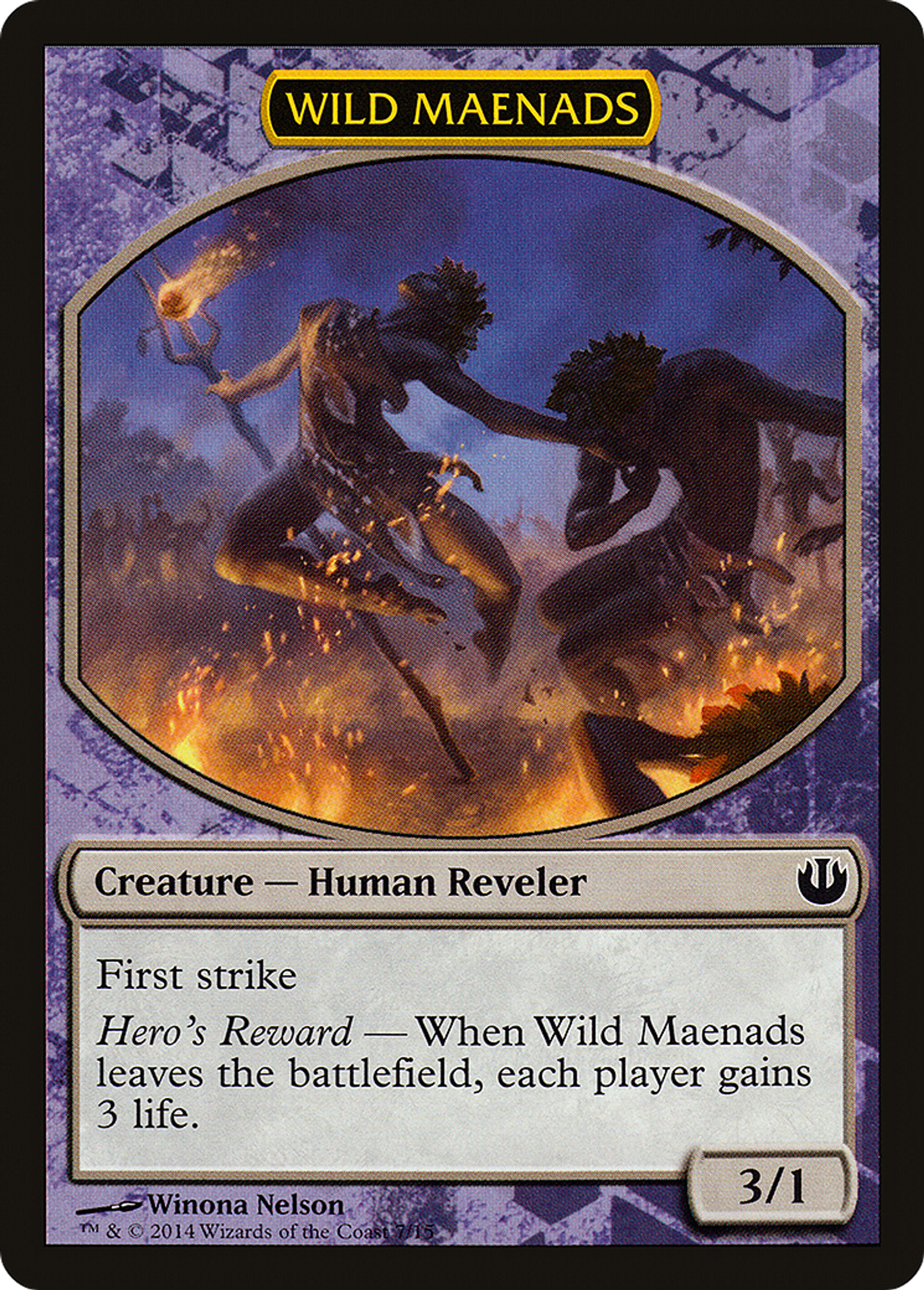 Wild Maenads — Defeat a God — Magic: The Gathering