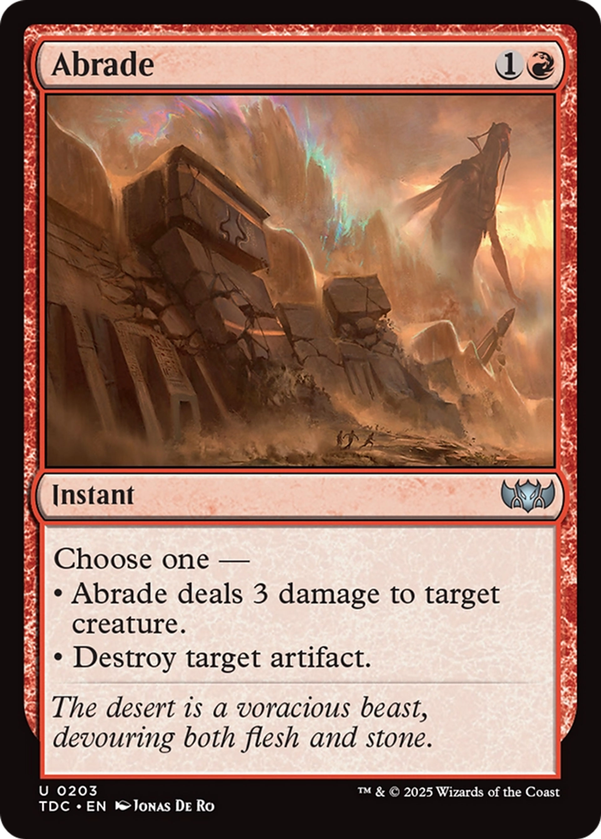 Abrade — Tarkir: Dragonstorm Commander — Magic: The Gathering