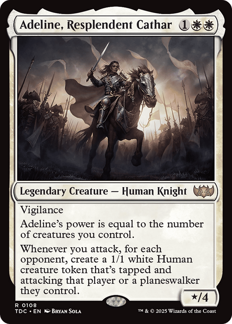 Adeline, Resplendent Cathar — Tarkir: Dragonstorm Commander — Magic: The Gathering